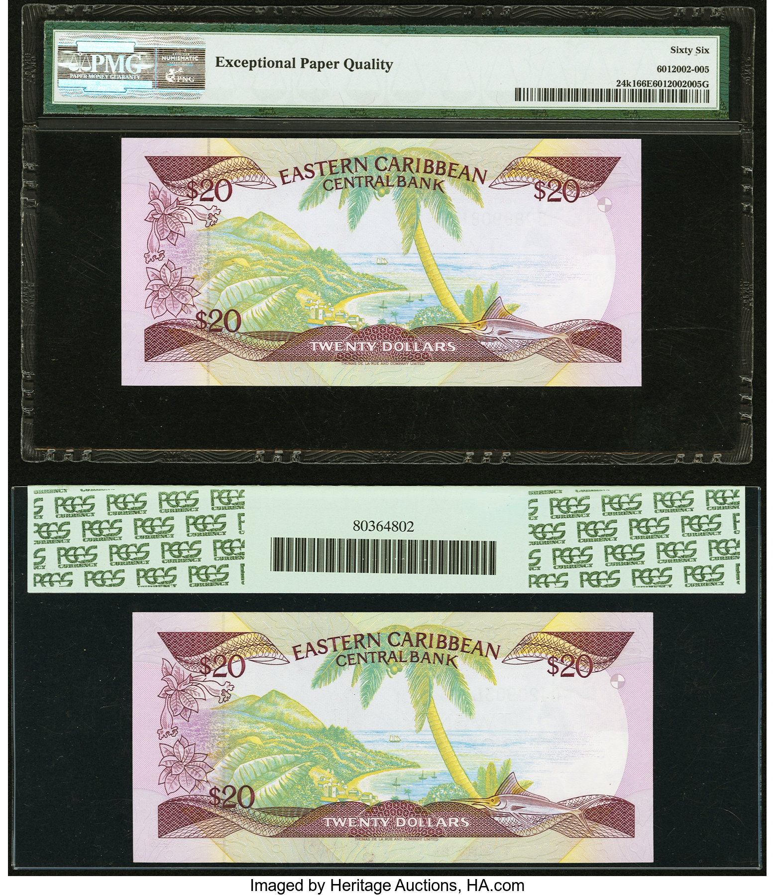 image for: East Caribbean States  20 dollars (B203k)