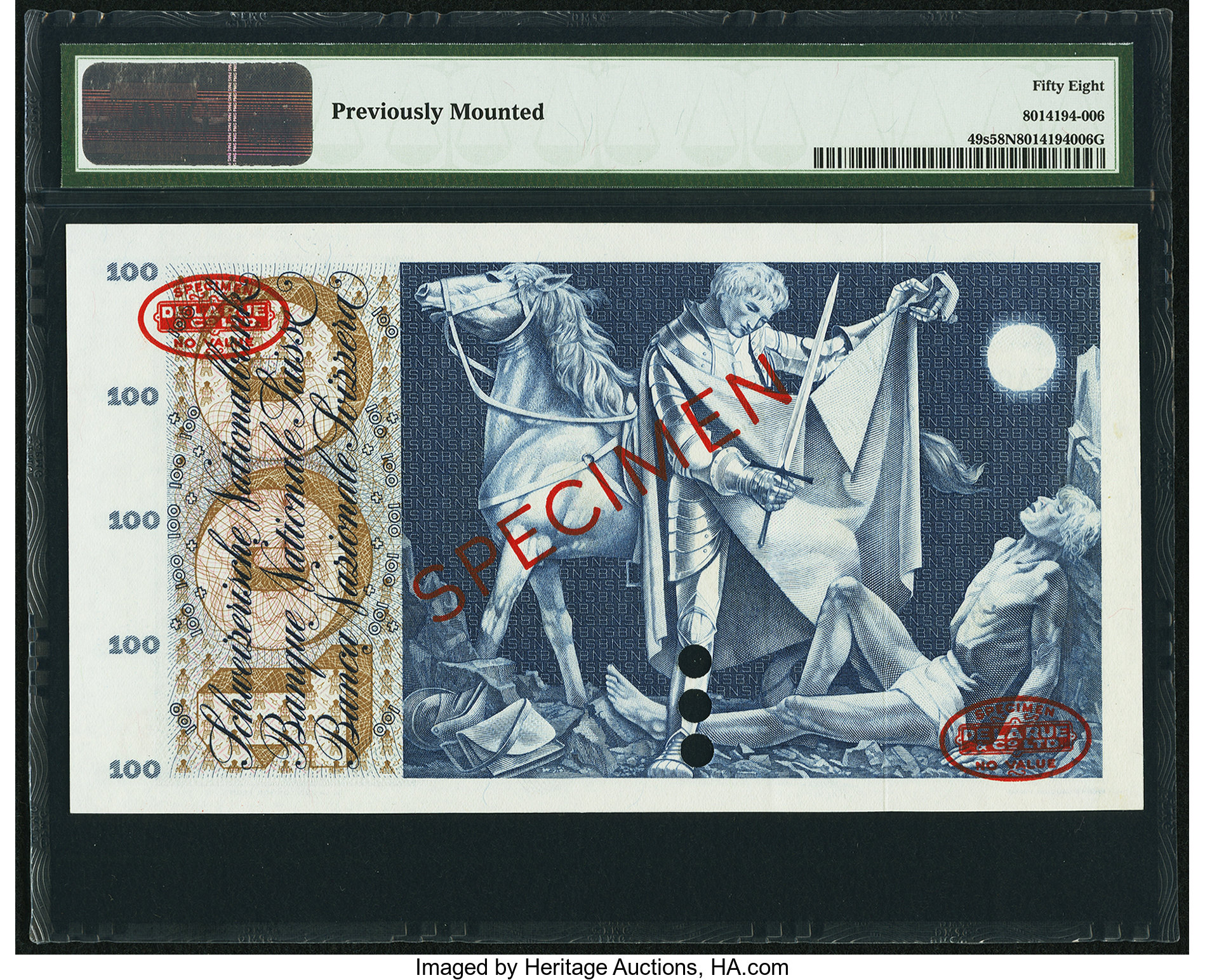 image for: Switzerland  100 francs (B334c)
