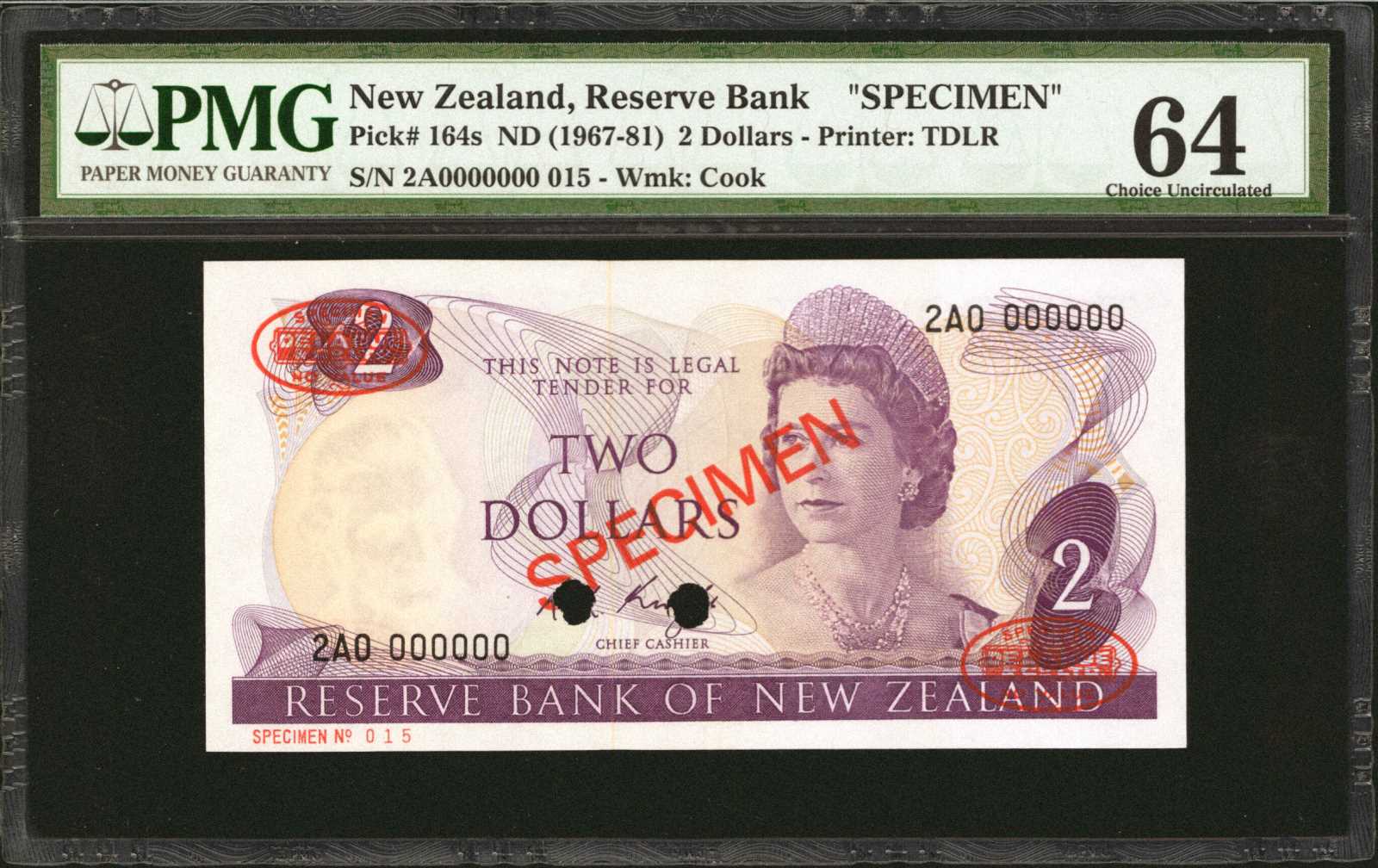 image for: New Zealand  2 dollars (B111dz)