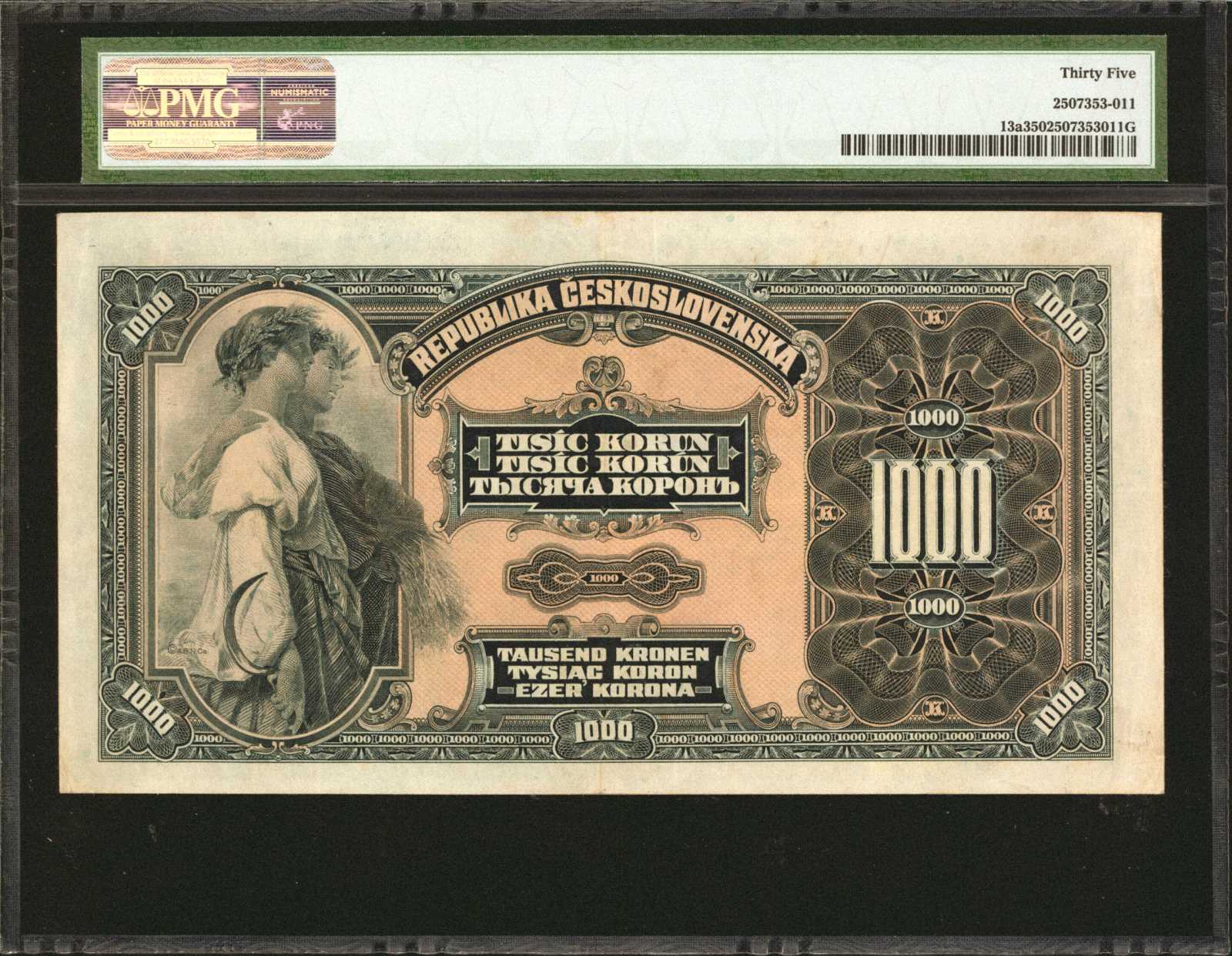 image for: Czechoslovakia  1,000 korun (B114a)
