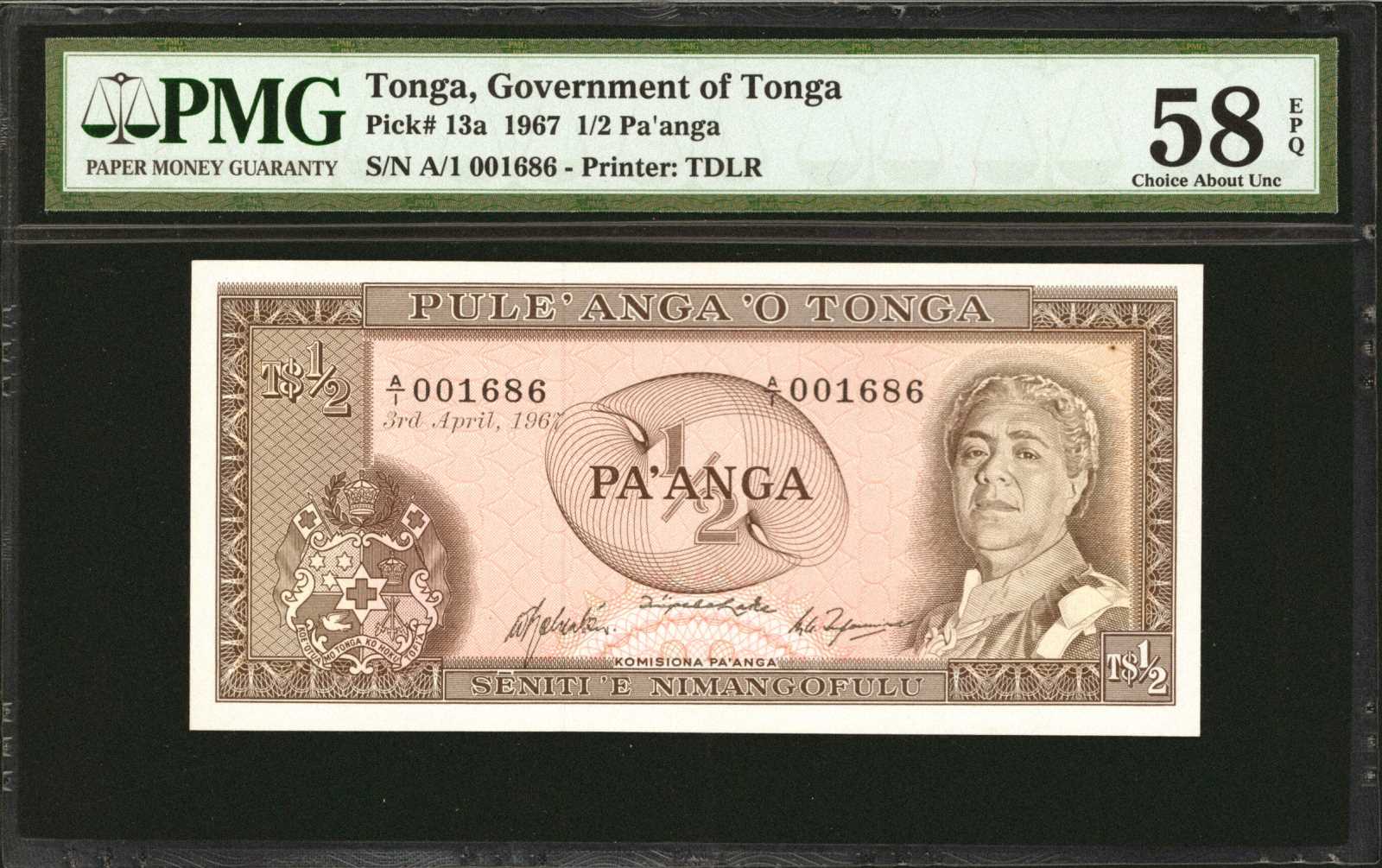 image for: Tonga  5 pa?anga(B116a)