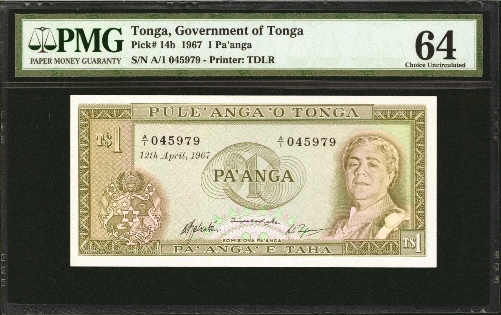 image for: Tonga  5 pa?anga(B116a)