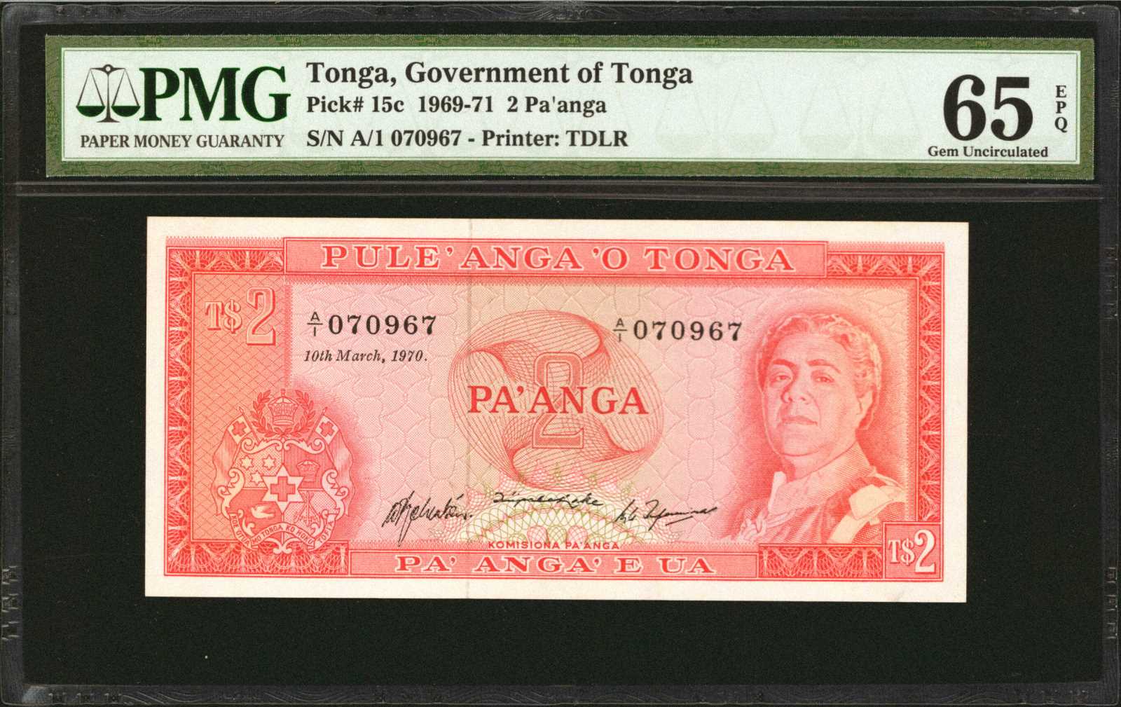 image for: Tonga  1/2 pa?anga(B113a)