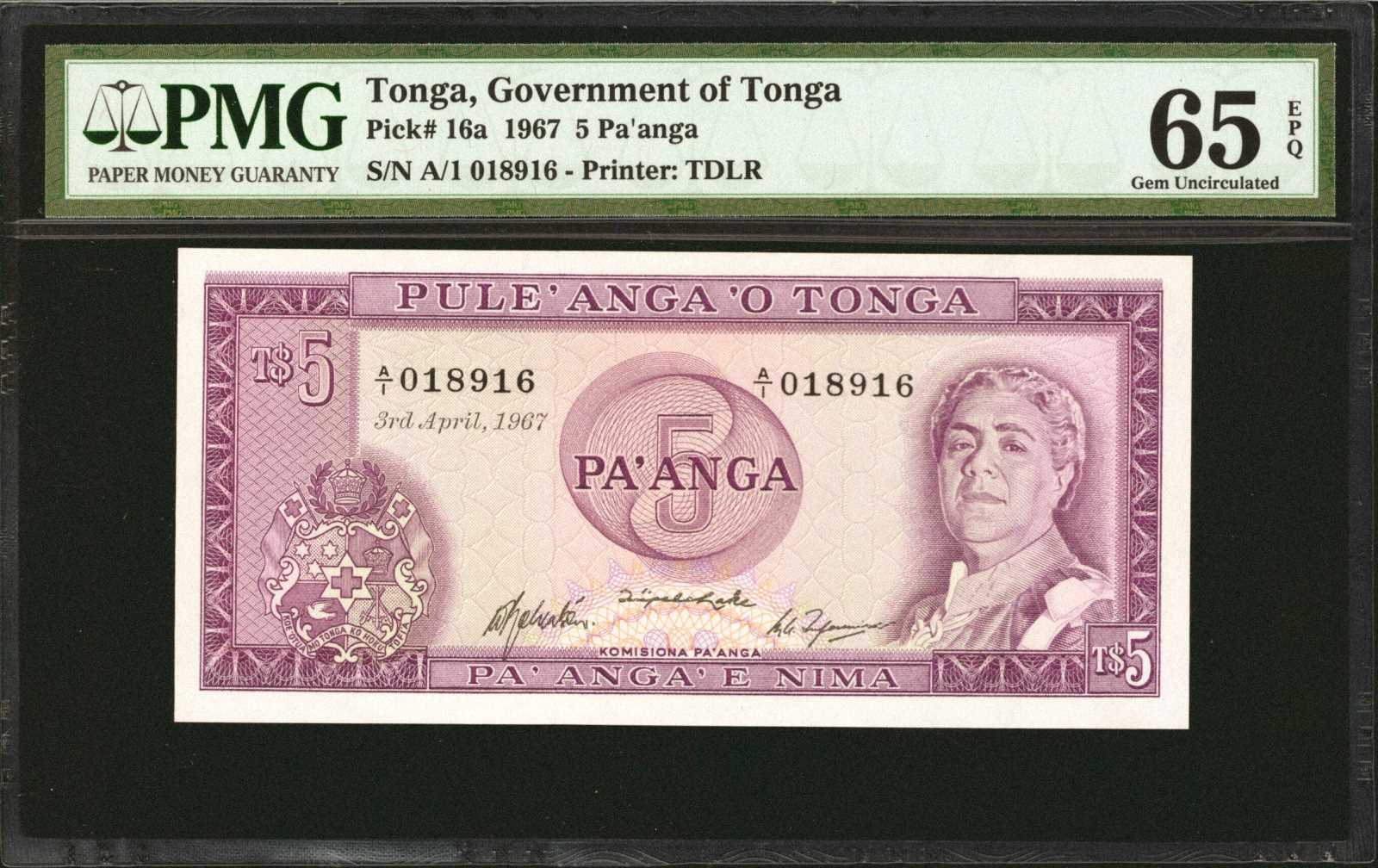 image for: Tonga  1/2 pa?anga(B113a)