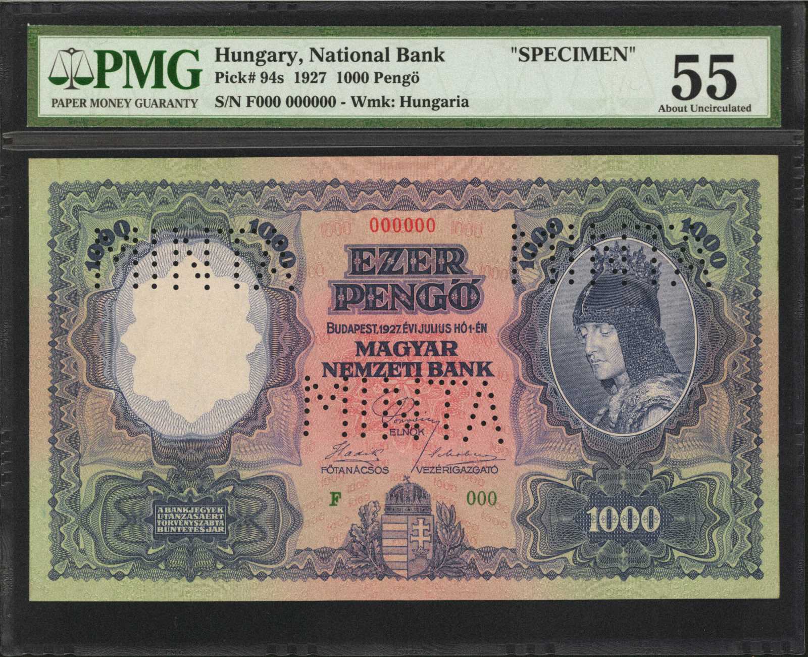 image for: Hungary  1,000 peng?(B511a)