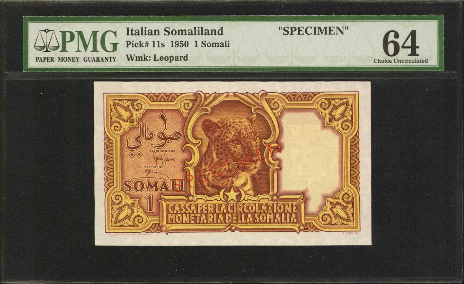  Diagonal red SPECIMEN ovpt front; diagonal ANNULLATO perf; no s/n 