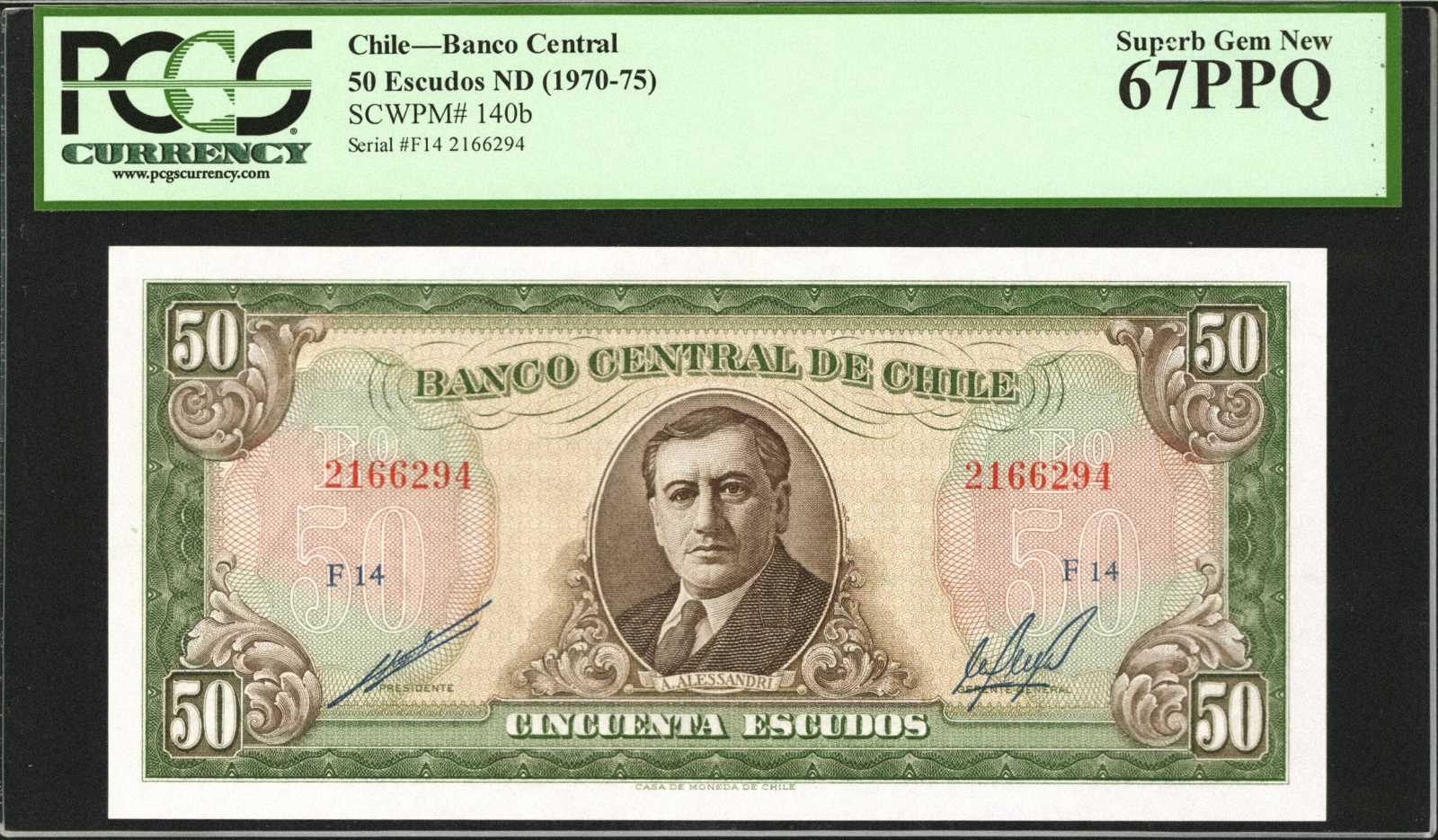 image for: Chile  2,000 pesos (B297f)