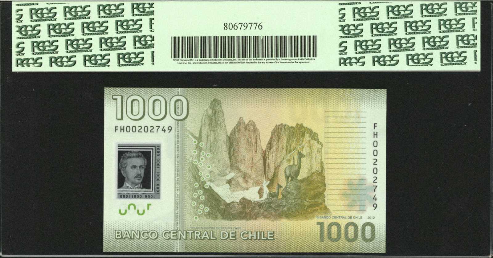 image for: Chile  2,000 pesos (B297f)