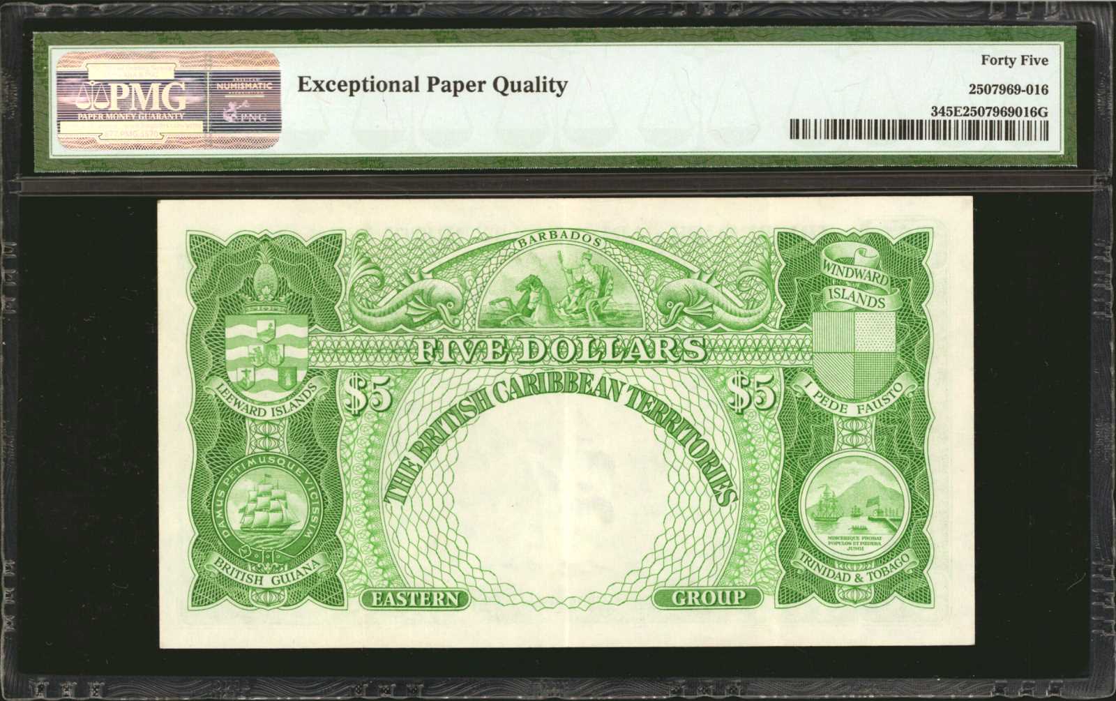 image for: British Caribbean Territories  5 dollars(B103t)
