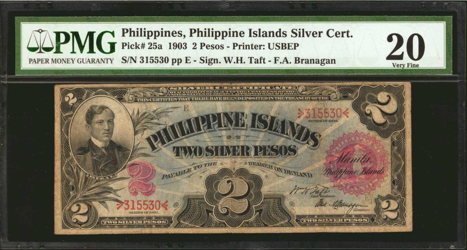 image for: Philippines  2 silver pesos (B501b)