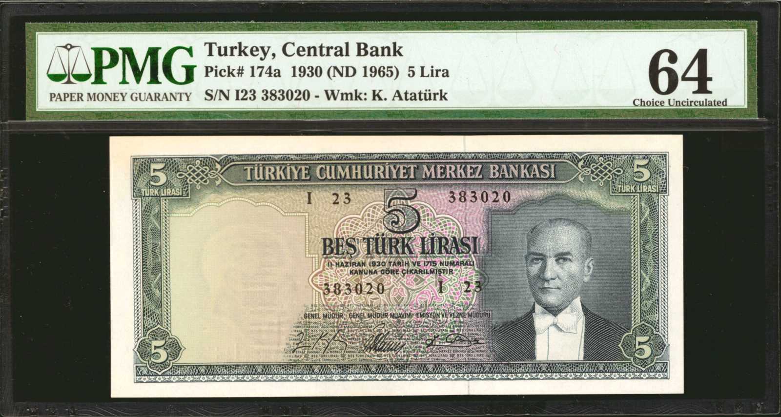 image for: Turkey  5 T?rk liras? (B238as)