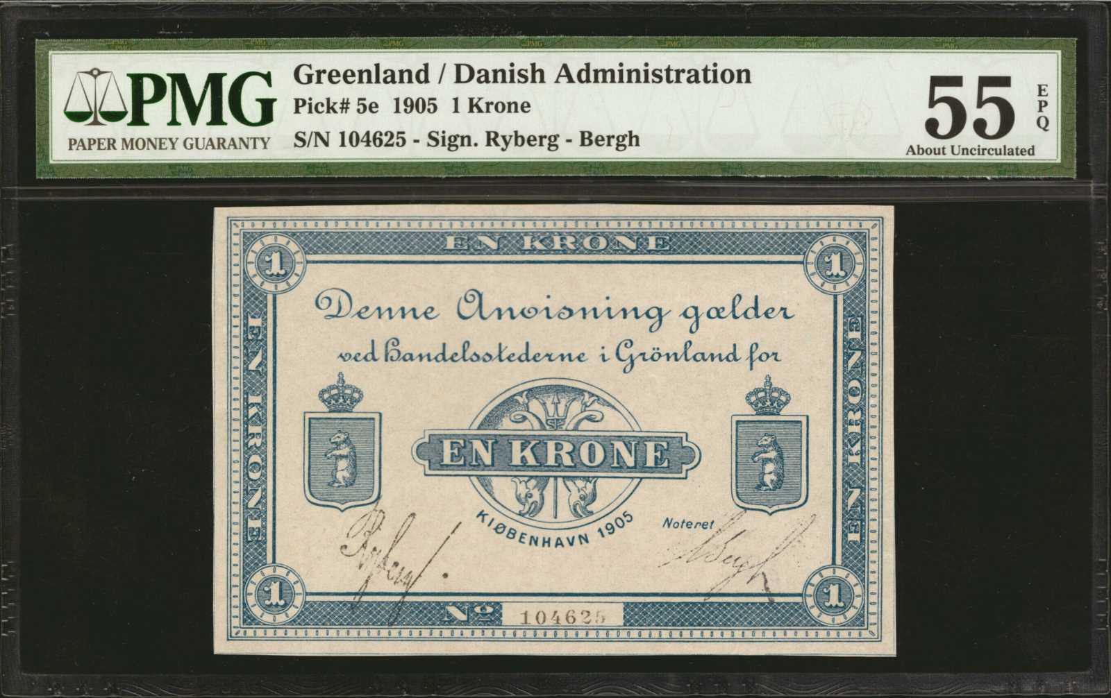 image for: Greenland  1 krone(B146r1)