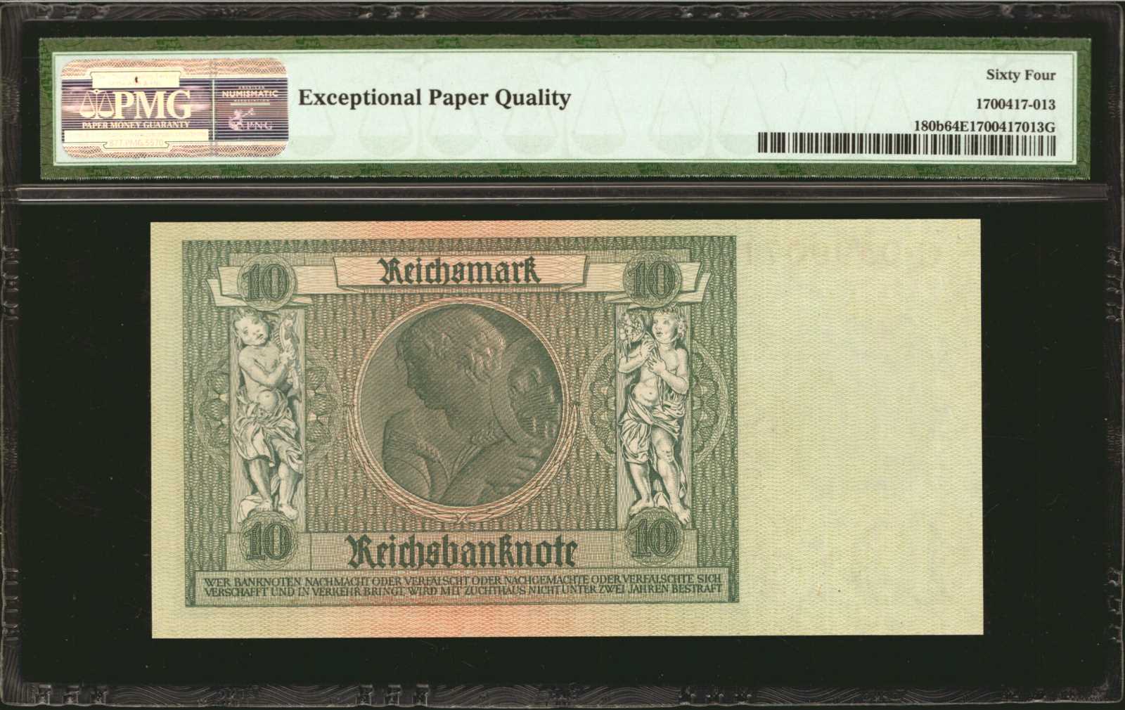 image for: Germany  10 reichsmark (B318a8)