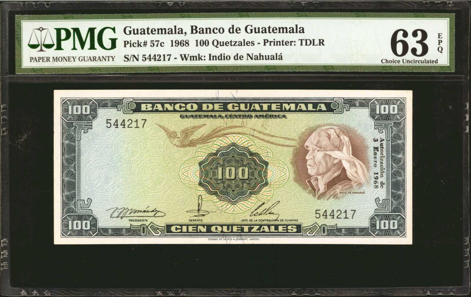 image for: Guatemala  100 quetzales (B541b)