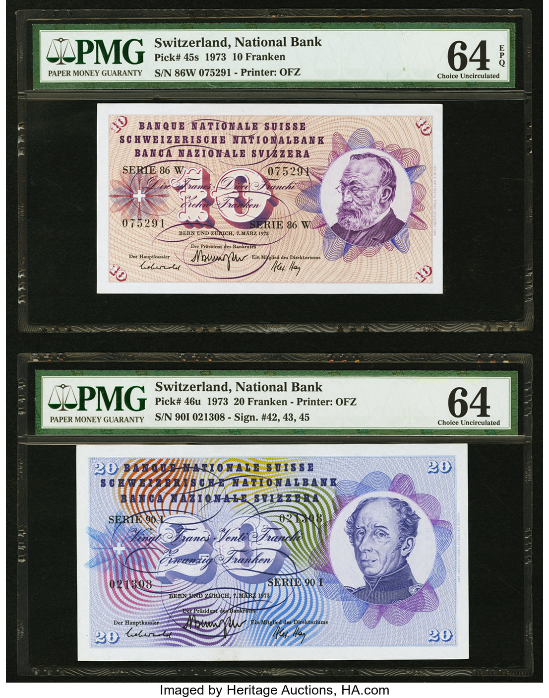 image for: Switzerland  100 francs (B334n)