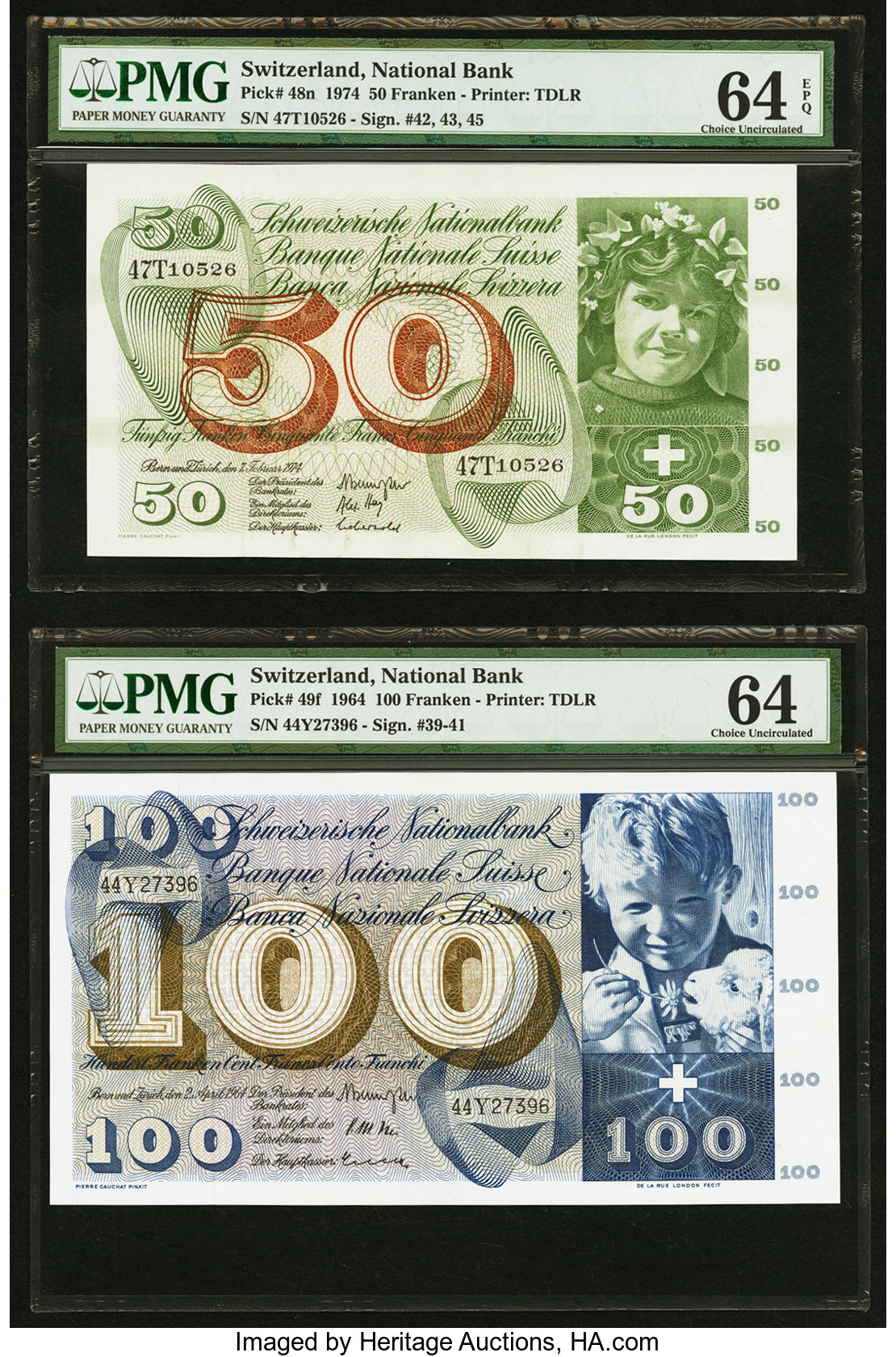 image for: Switzerland  100 francs (B334c)