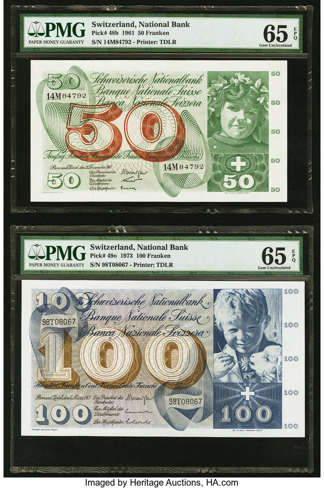 image for: Switzerland  100 francs (B334e)