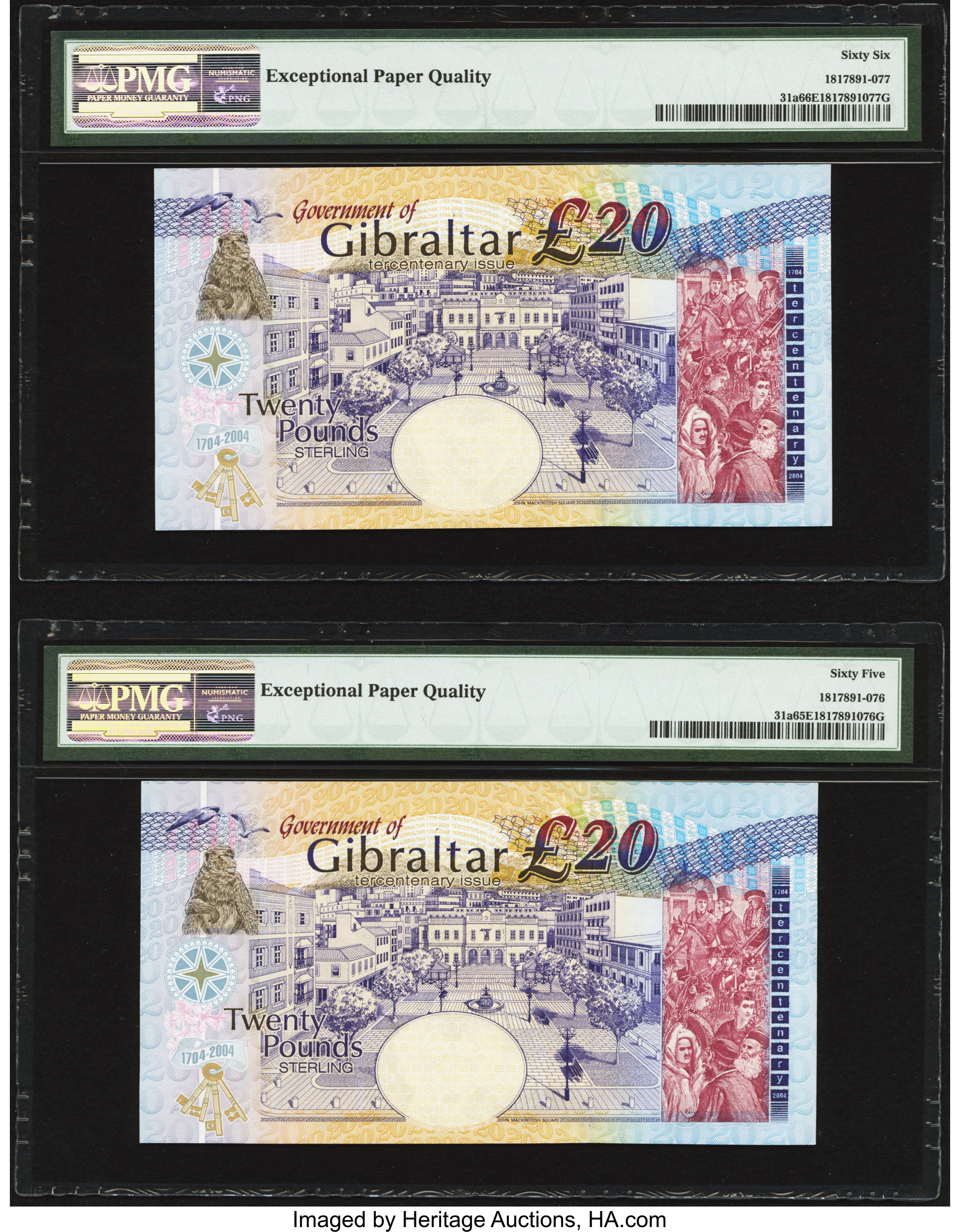 image for: Gibraltar  20 pounds (B129as)