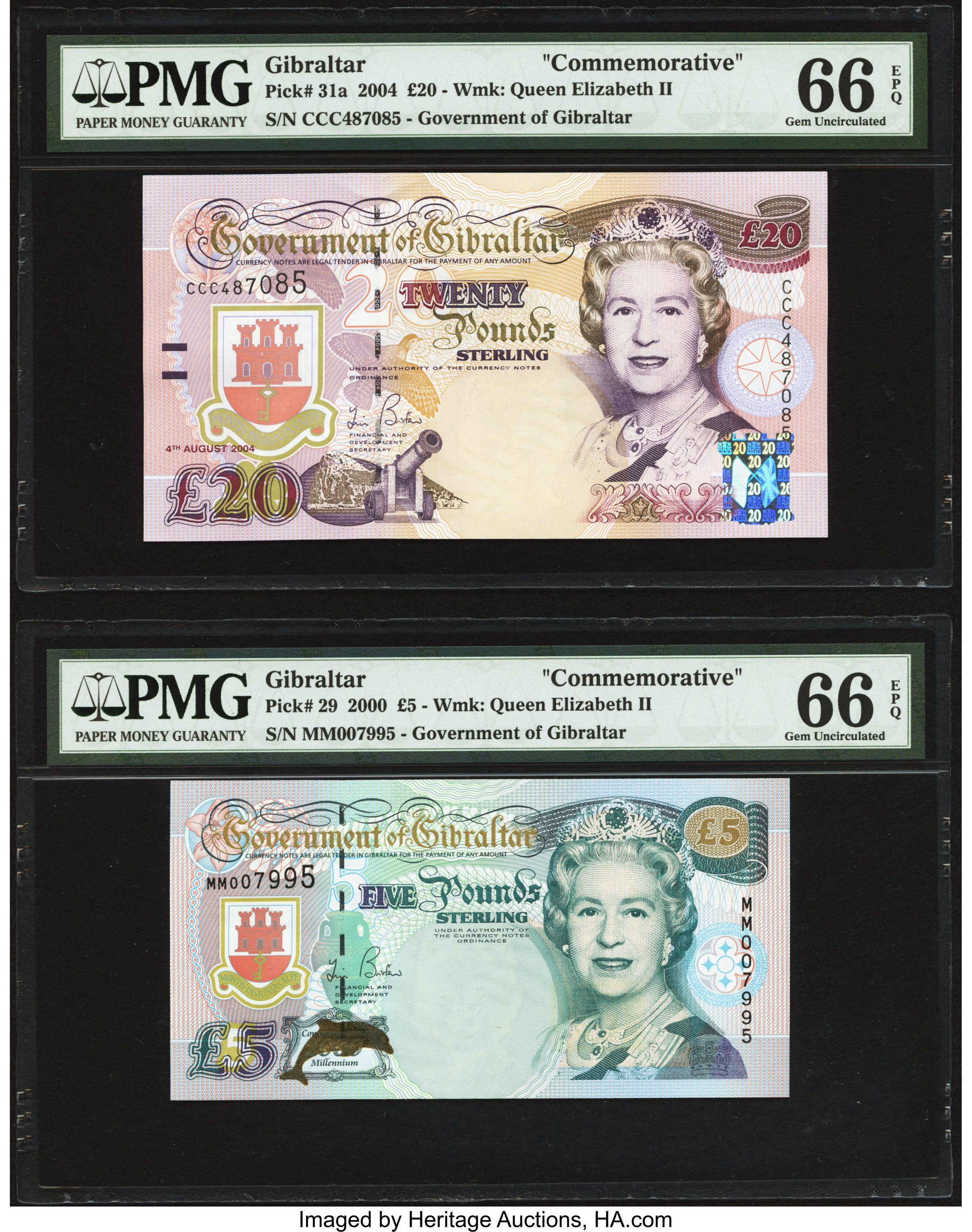 image for: Gibraltar  20 pounds (B129as)