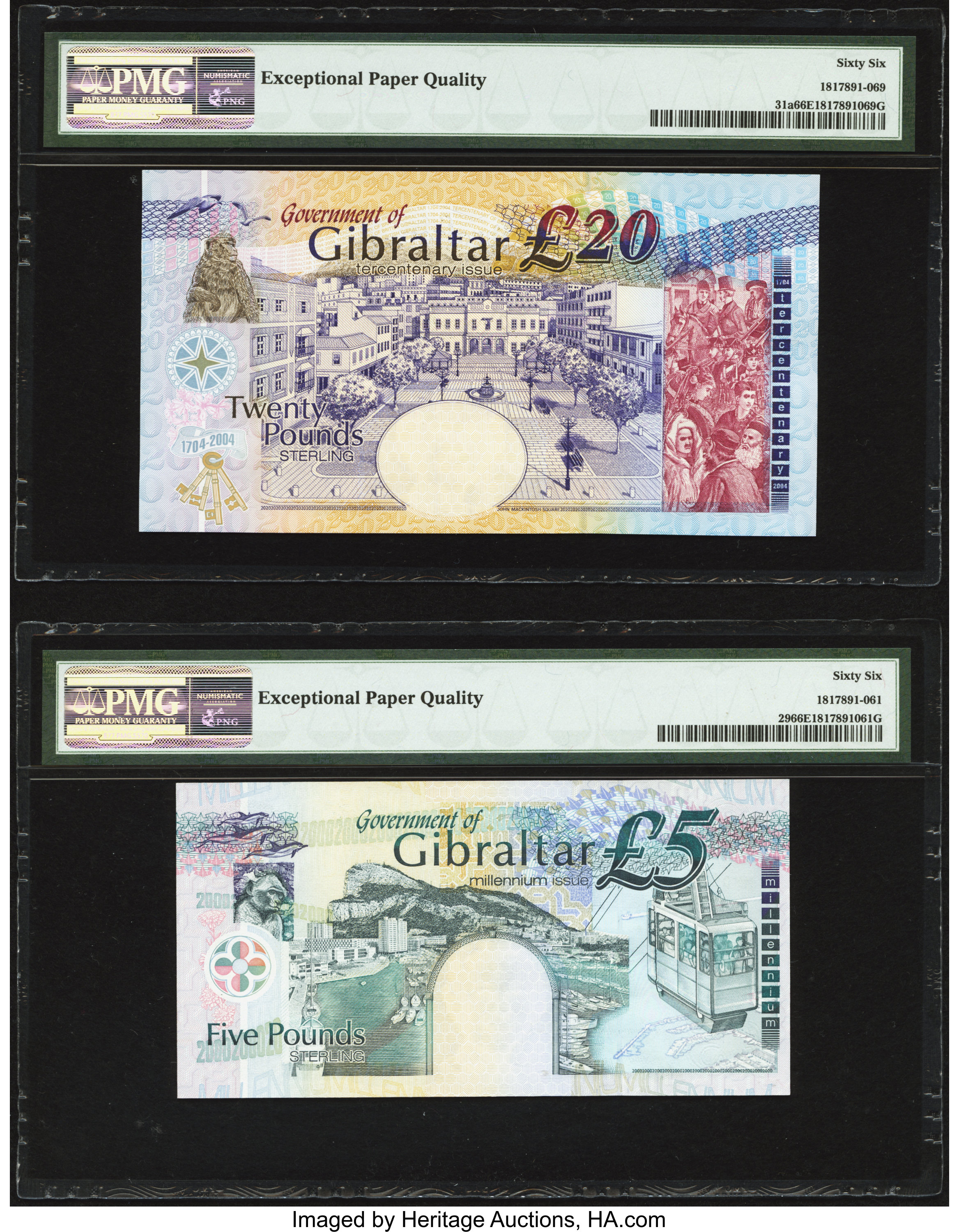 image for: Gibraltar  20 pounds (B129as)