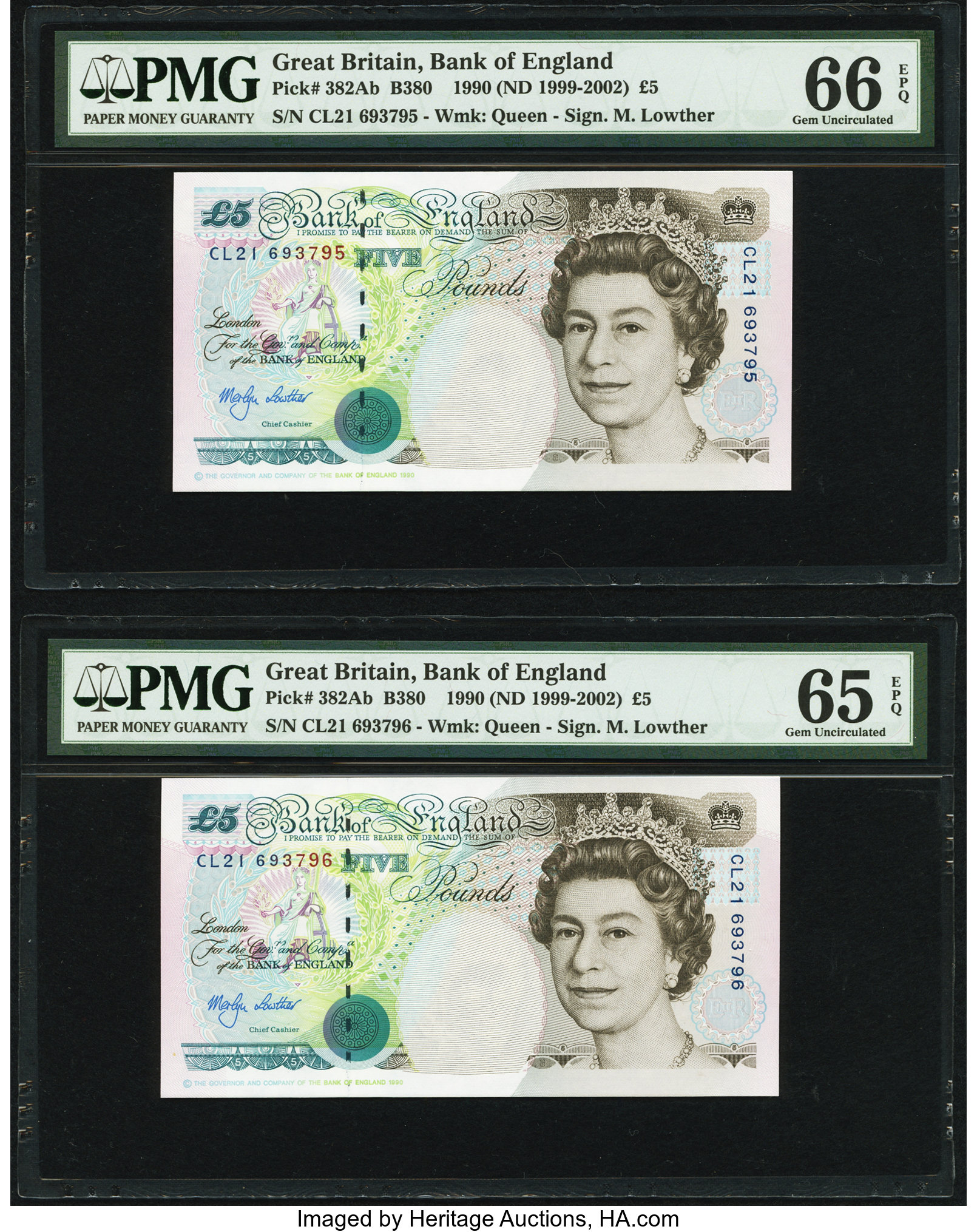 image for: United Kingdom  5 pounds (B192b)
