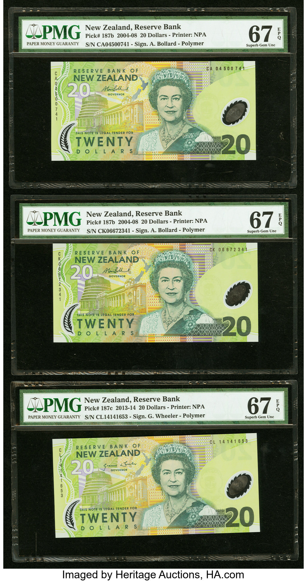 image for: New Zealand  20 dollars (B133as)