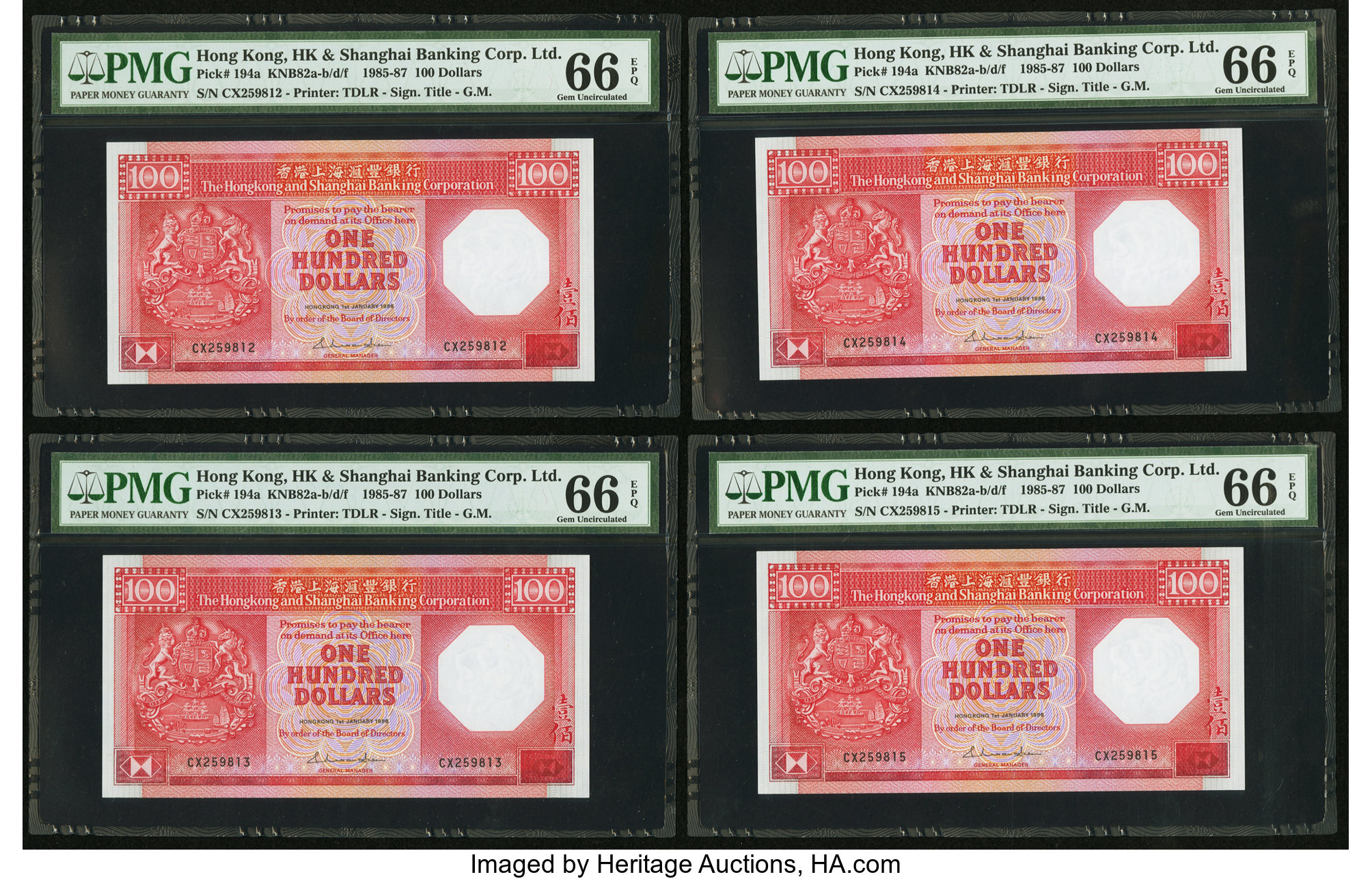image for: Hong Kong  100 dollars (B676a)
