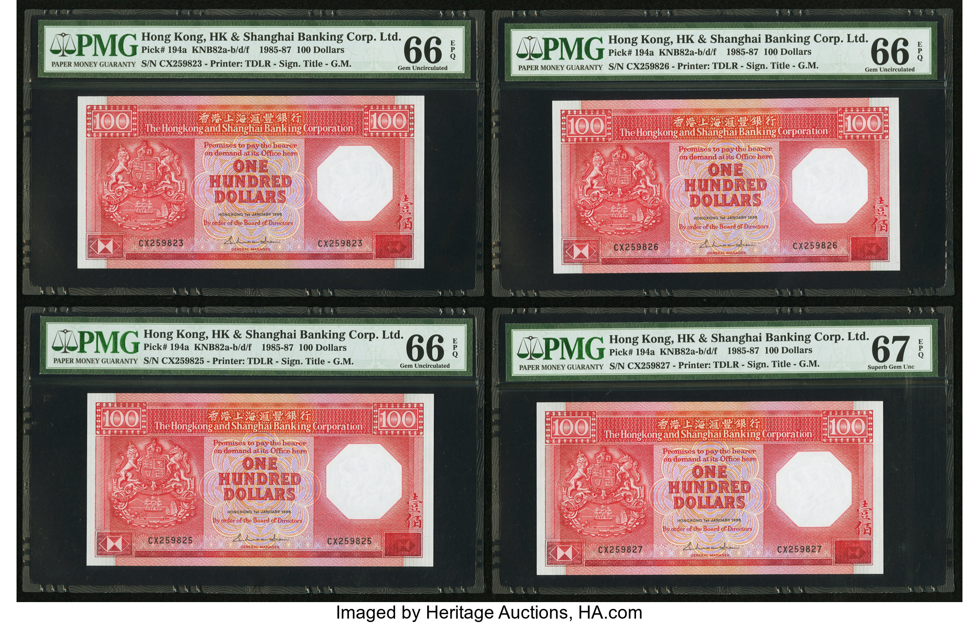 image for: Hong Kong  100 dollars (B676d)