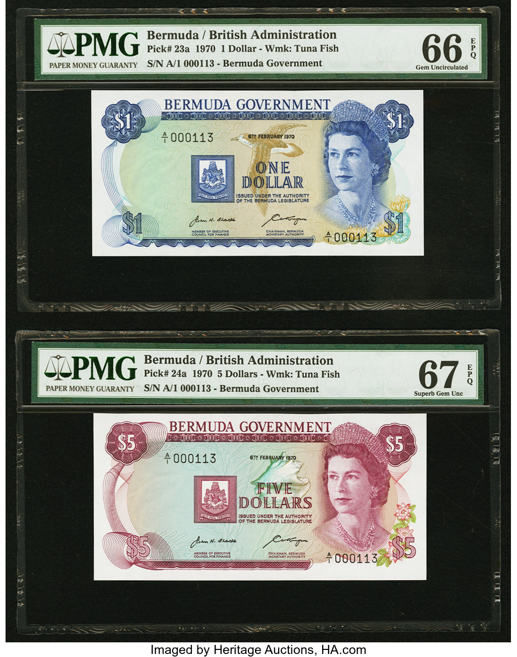 image for: Bermuda  1 dollar (B124a)