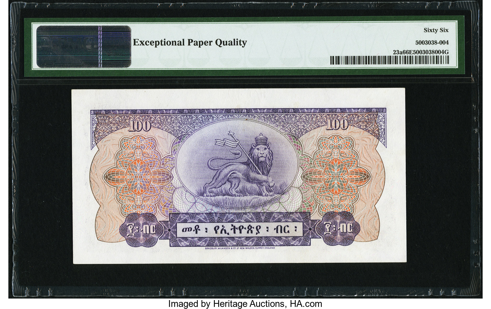 image for: Ethiopia  100 Ethiopian dollars(B212as)