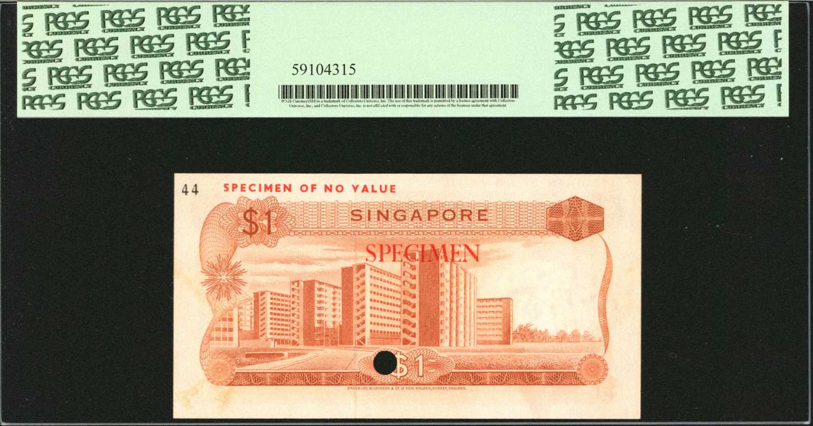 image for: Singapore  1 dollar (B101as)