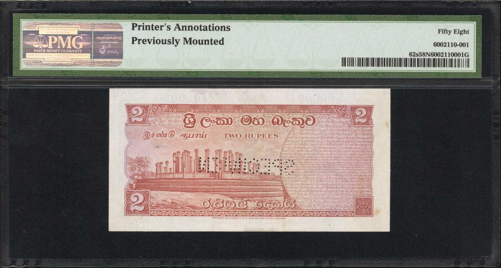 image for: Ceylon  2 rupees(B316as1)