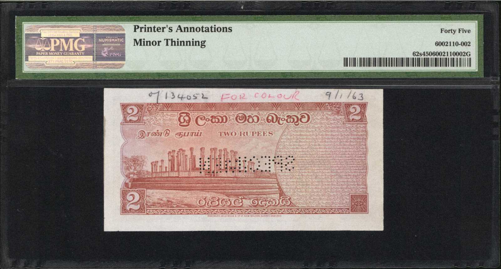 image for: Ceylon  2 rupees(B316d)