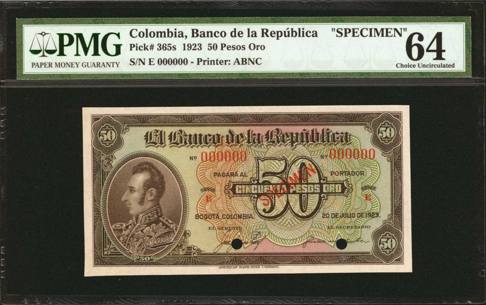 image for: Colombia  50 pesos oro(B909as)