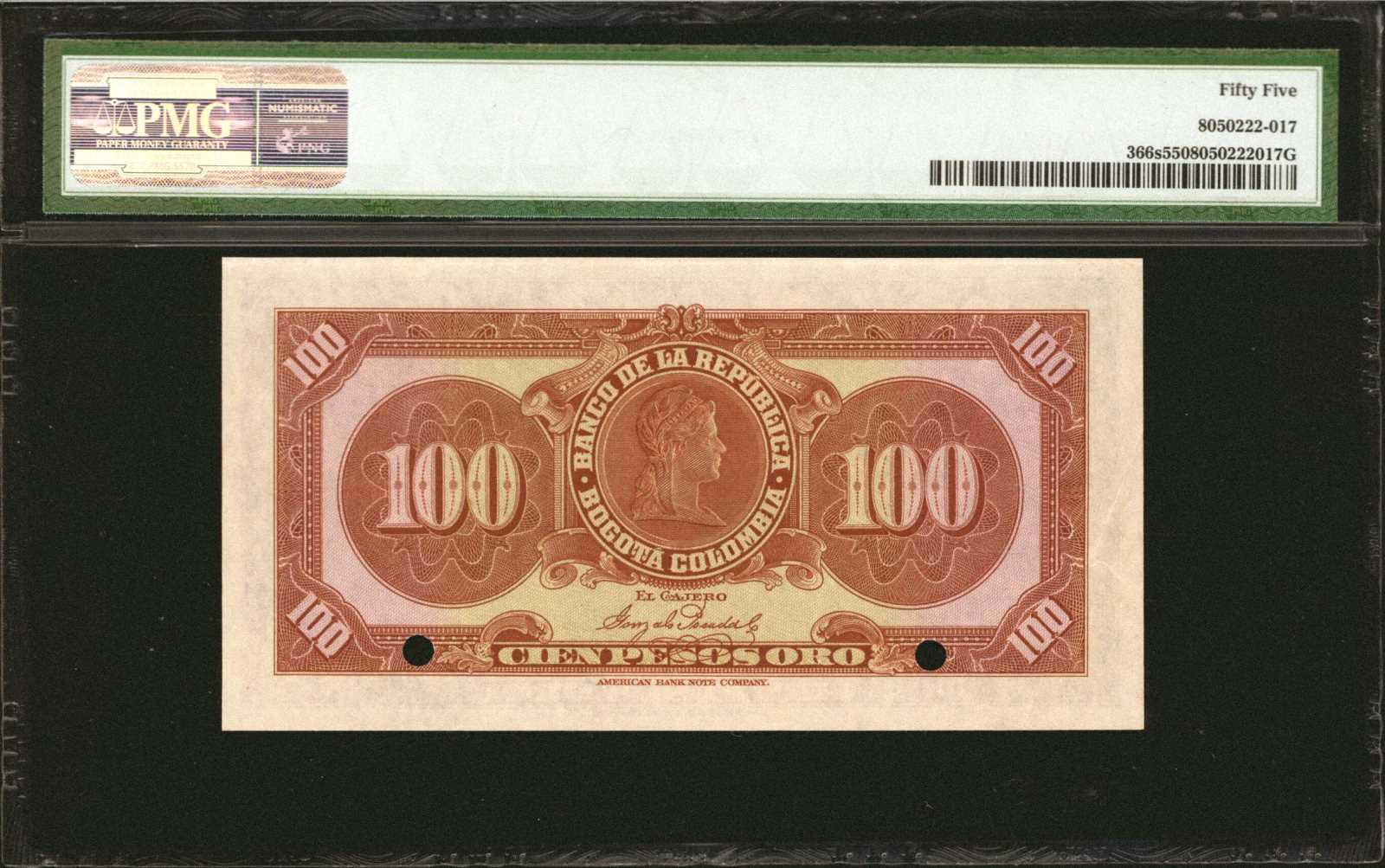 image for: Colombia  100 pesos oro(B910a)