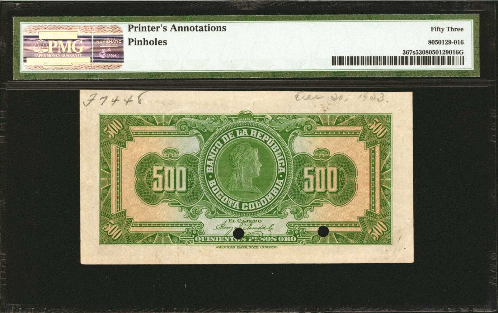 image for: Colombia  500 pesos oro(B911as)