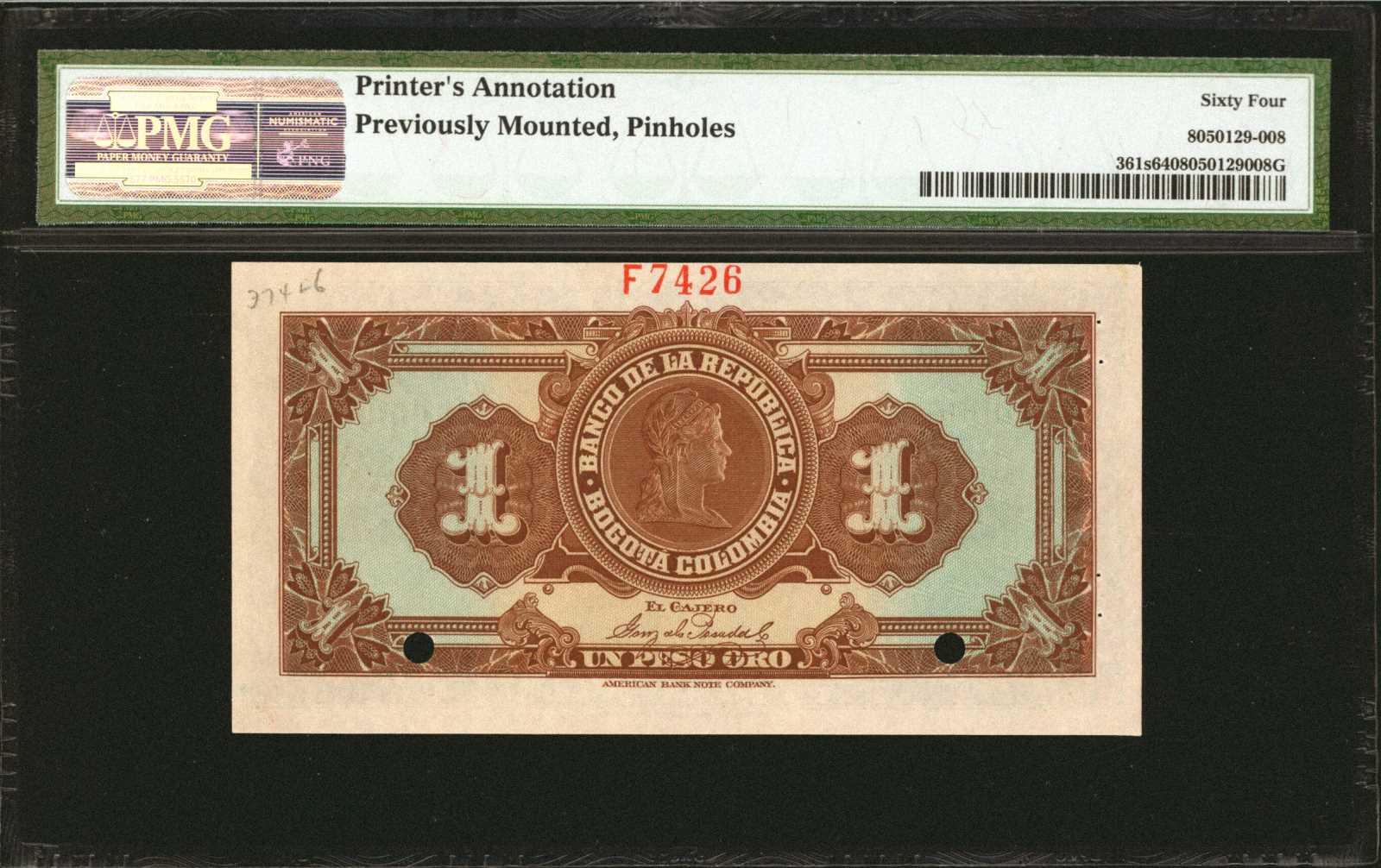 image for: Colombia  50 pesos oro(B909as)