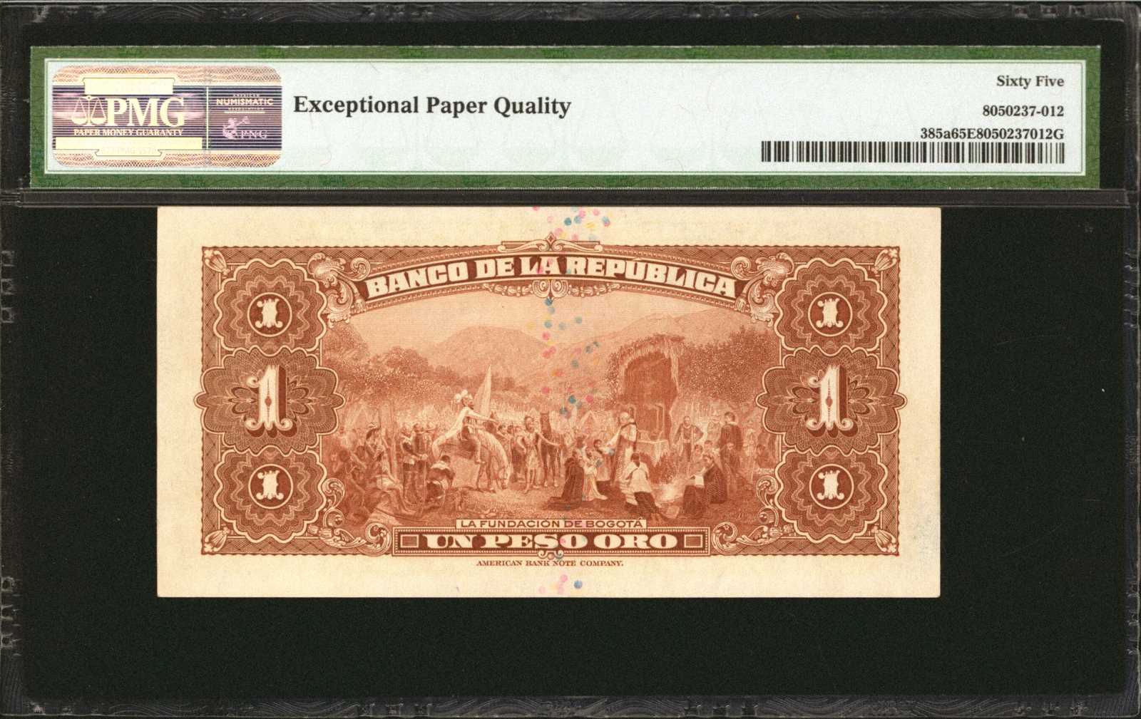 image for: Colombia  1 peso oro(B934a)