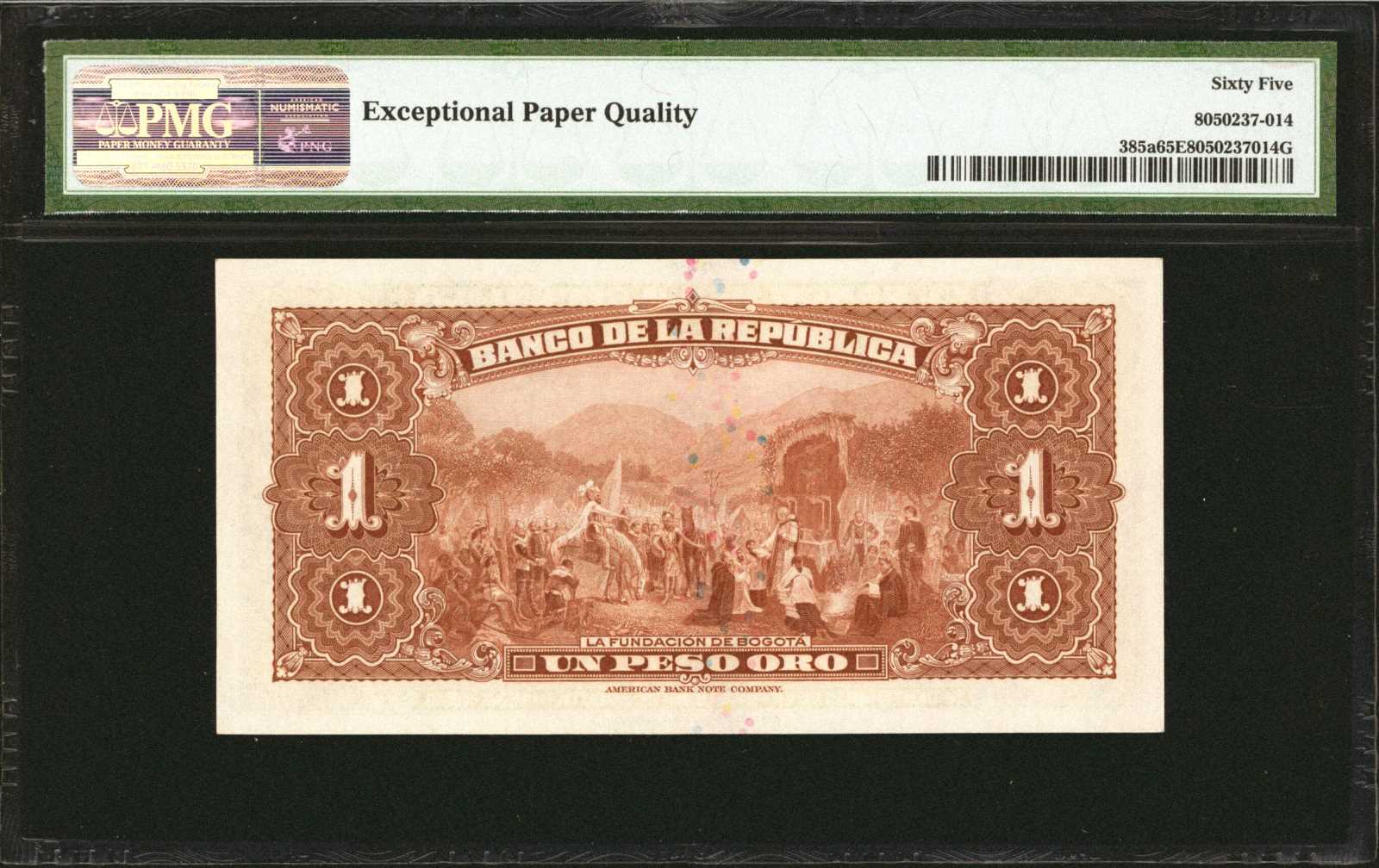 image for: Colombia  1 peso oro(B934ap)