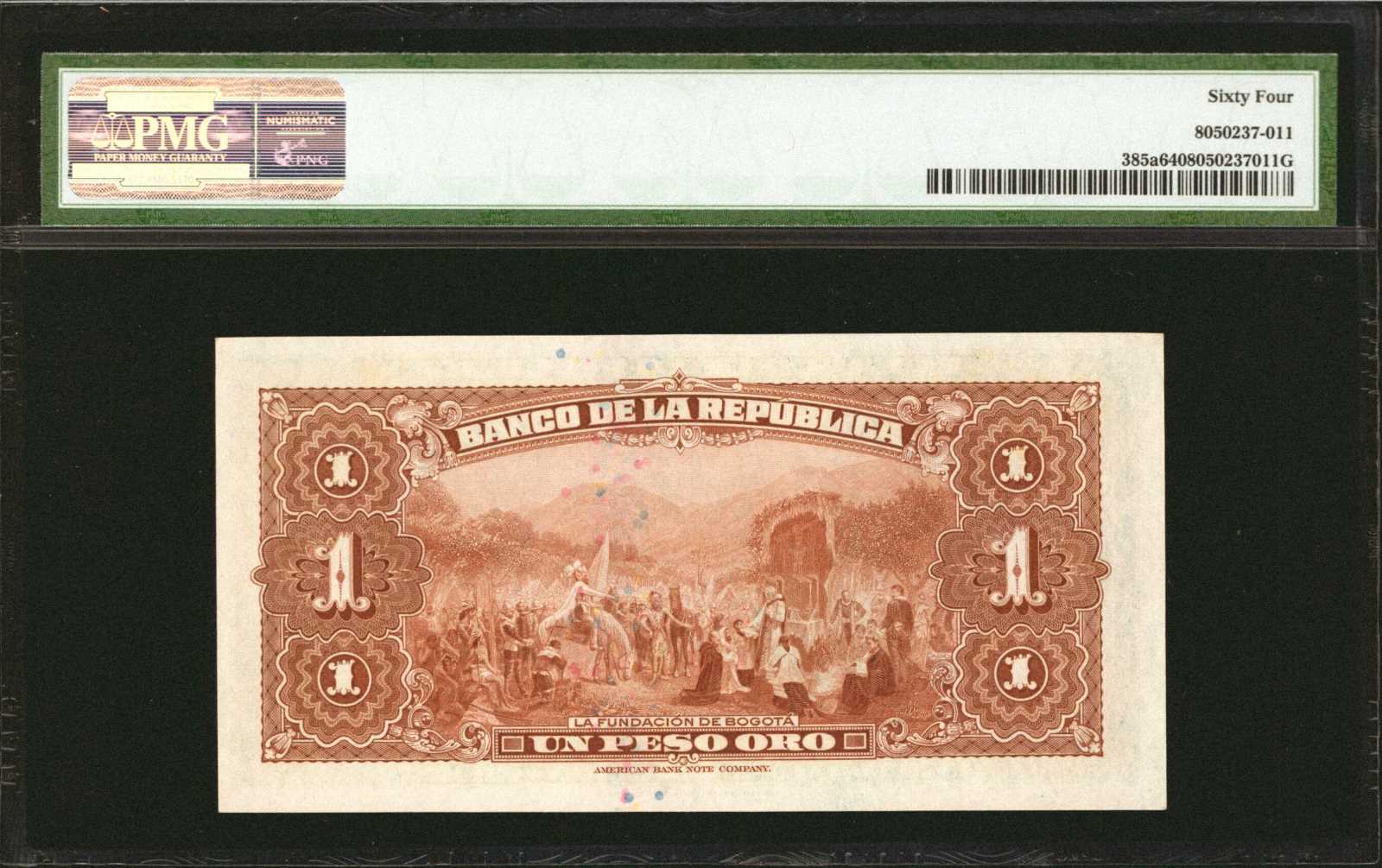 image for: Colombia  1 peso oro(B934ap)