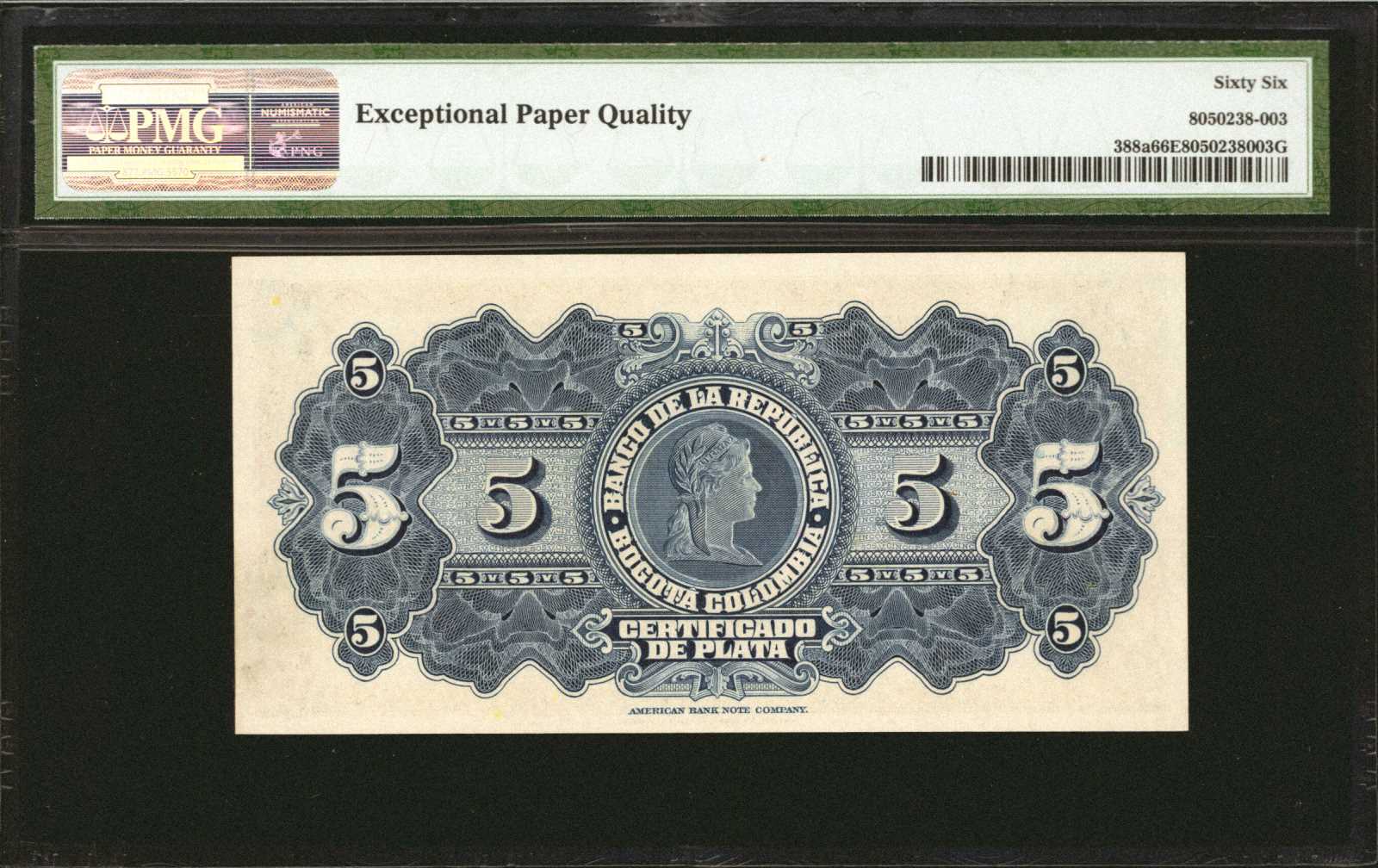 image for: Colombia  5 pesos plata(B936ap1)