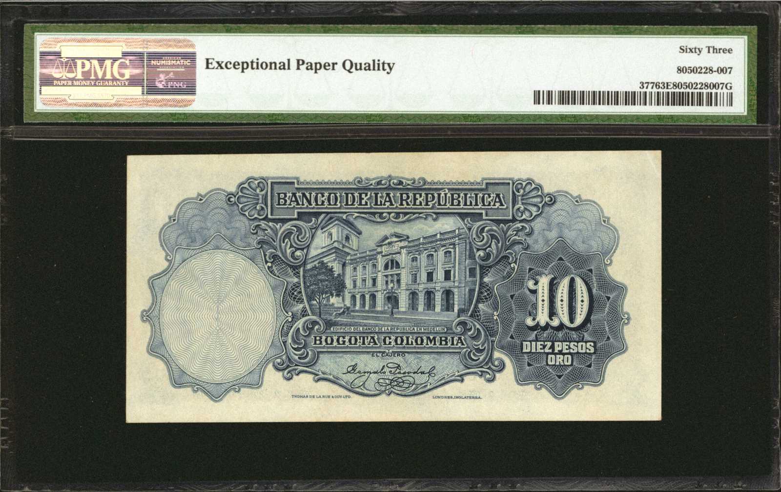 image for: Colombia  10 pesos oro(B919as1)