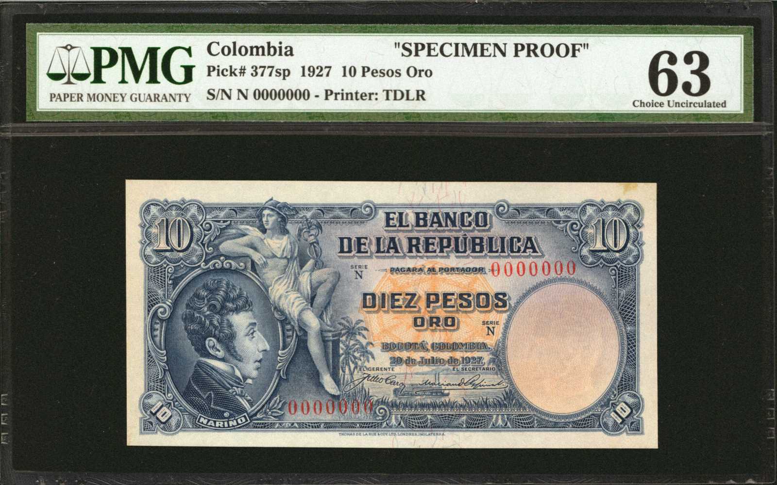 image for: Colombia  10 pesos oro(B919ap)
