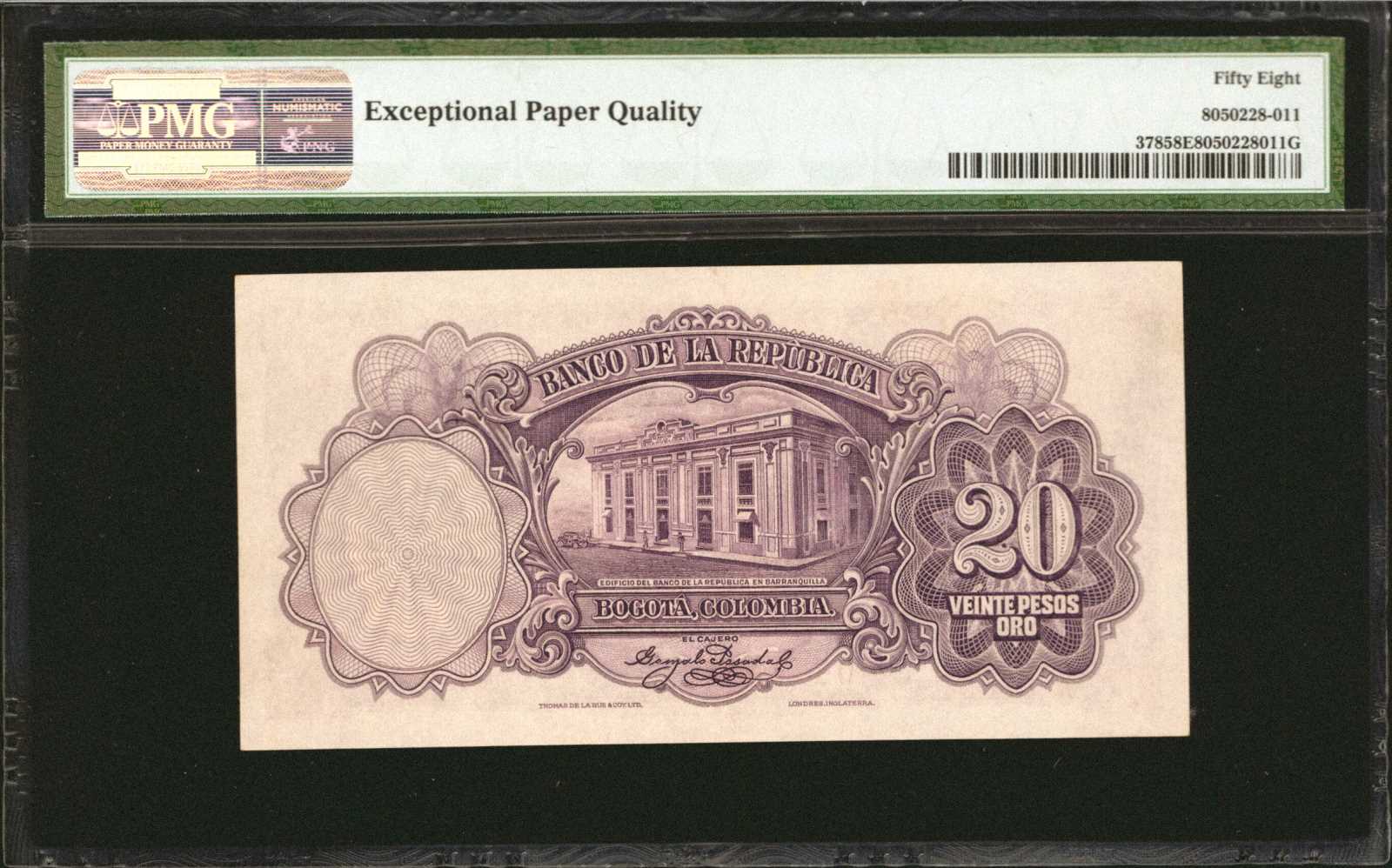 image for: Colombia  20 pesos oro(B920as3)
