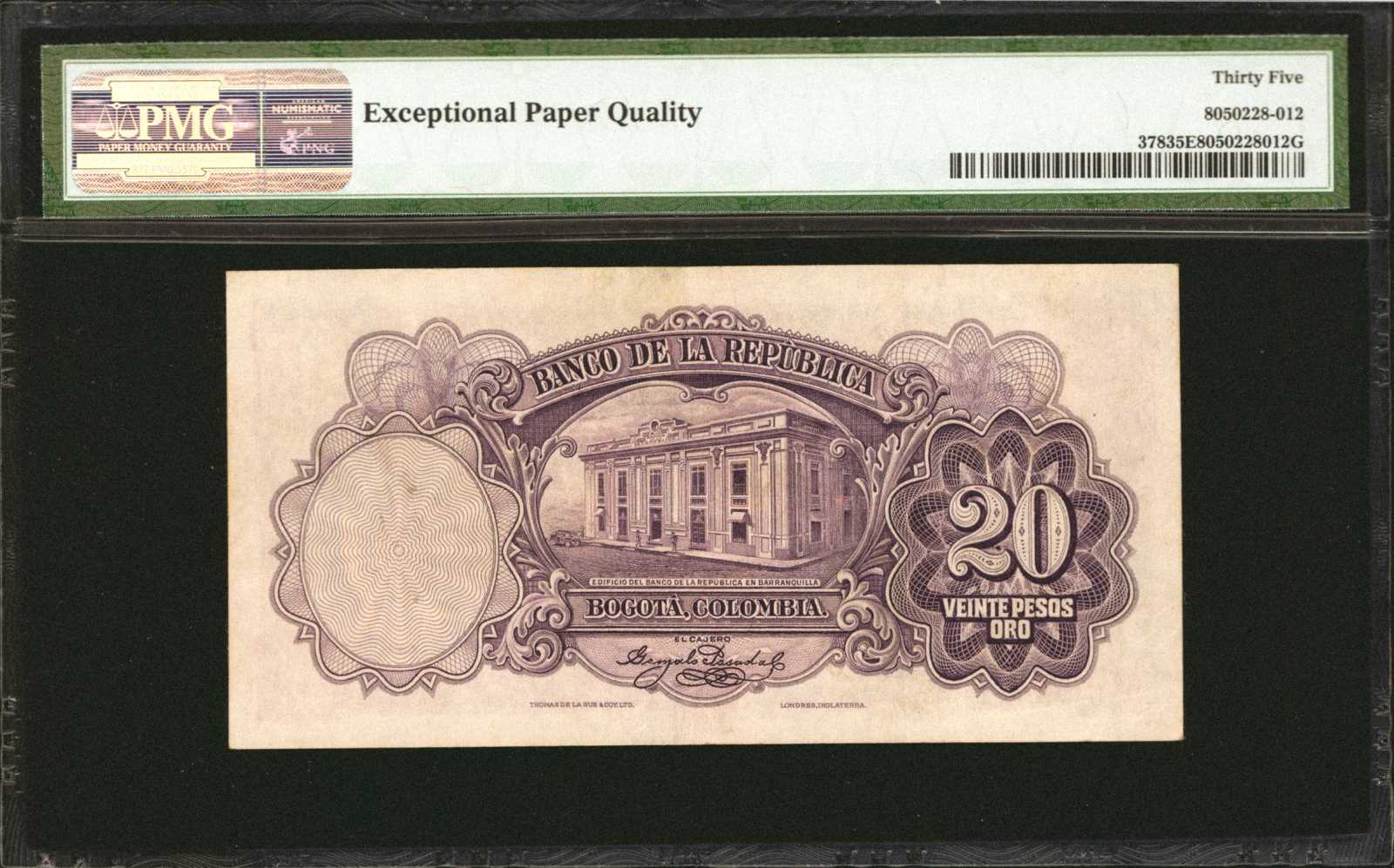 image for: Colombia  20 pesos oro(B920ap)