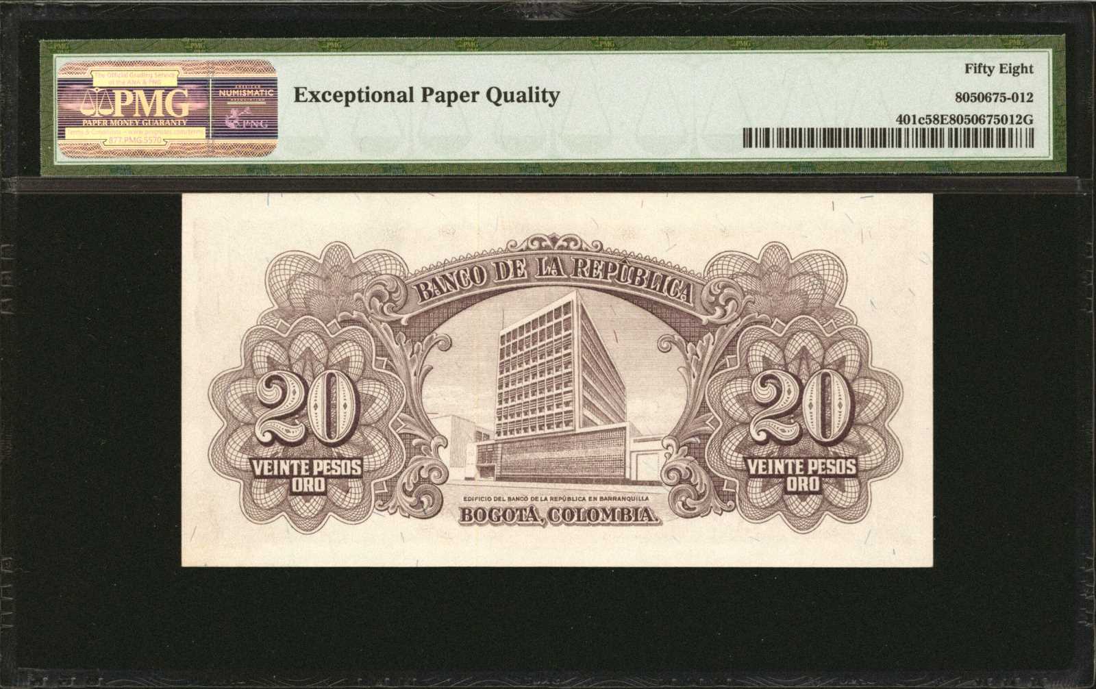 image for: Colombia  20 pesos oro(B942c)