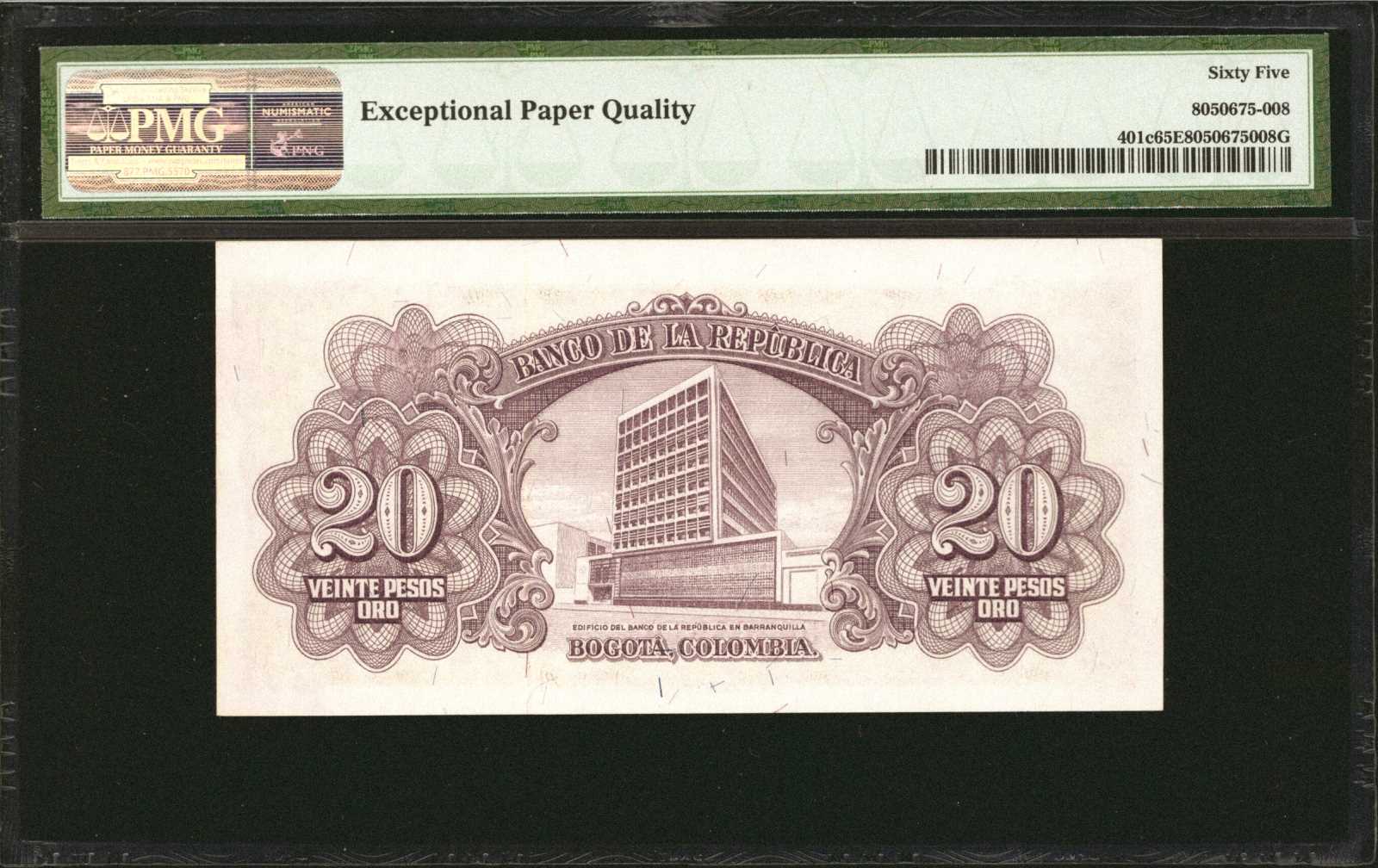 image for: Colombia  20 pesos oro(B942c)