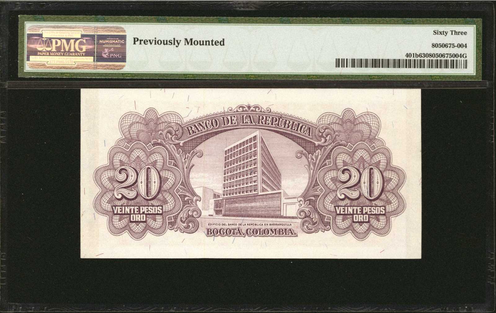 image for: Colombia  20 pesos oro(B942c)