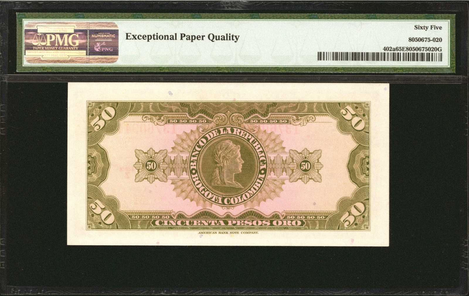 image for: Colombia  50 pesos oro(B943cs)