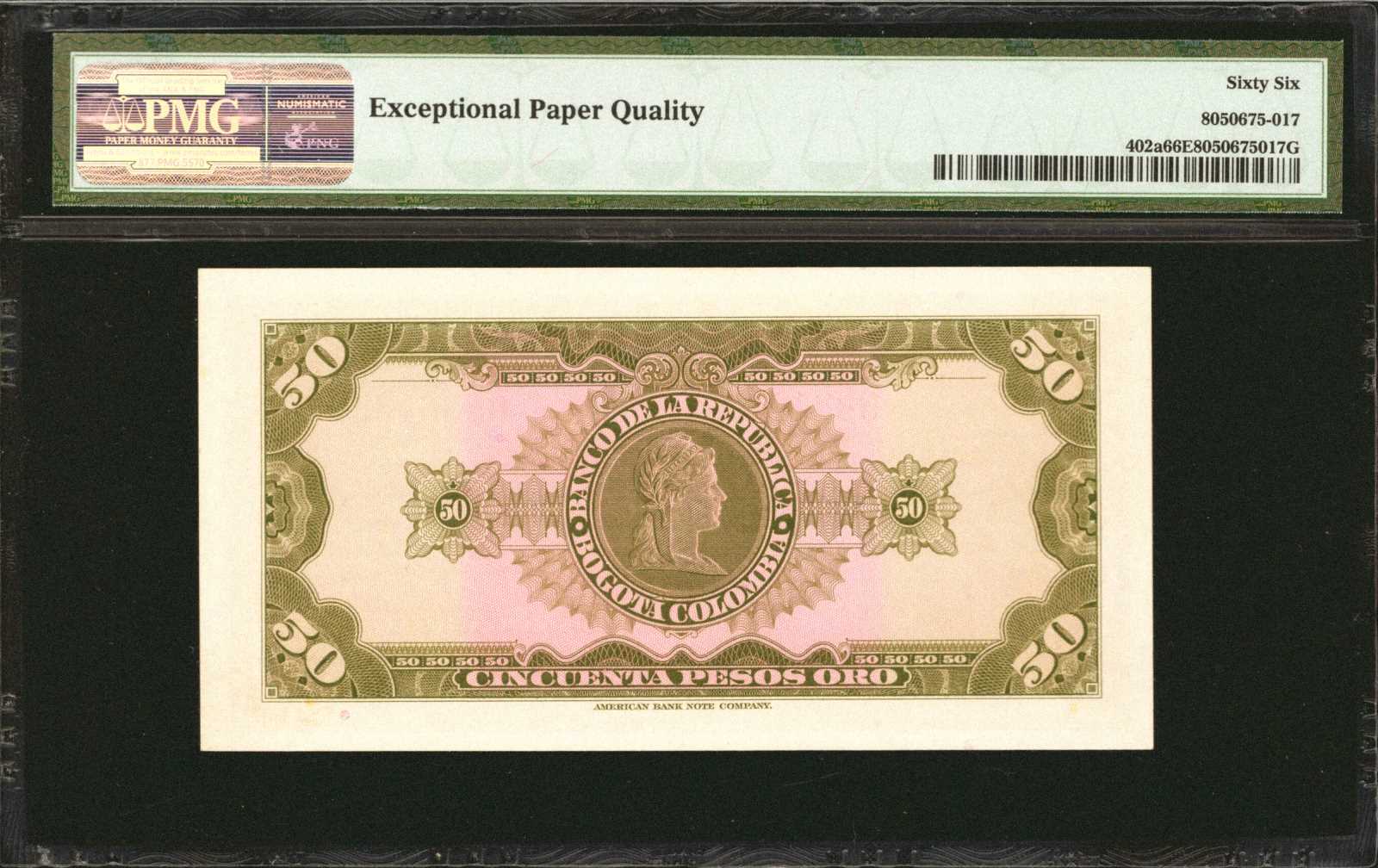 image for: Colombia  50 pesos oro(B943bs)